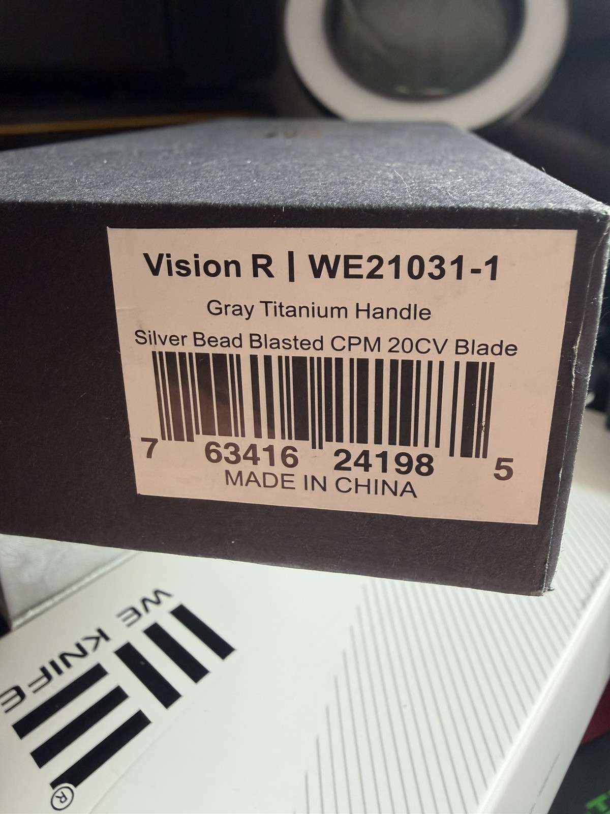 Vision R| WE21031-1 Gray titanium trade silver bead blasted camp 20cv blade