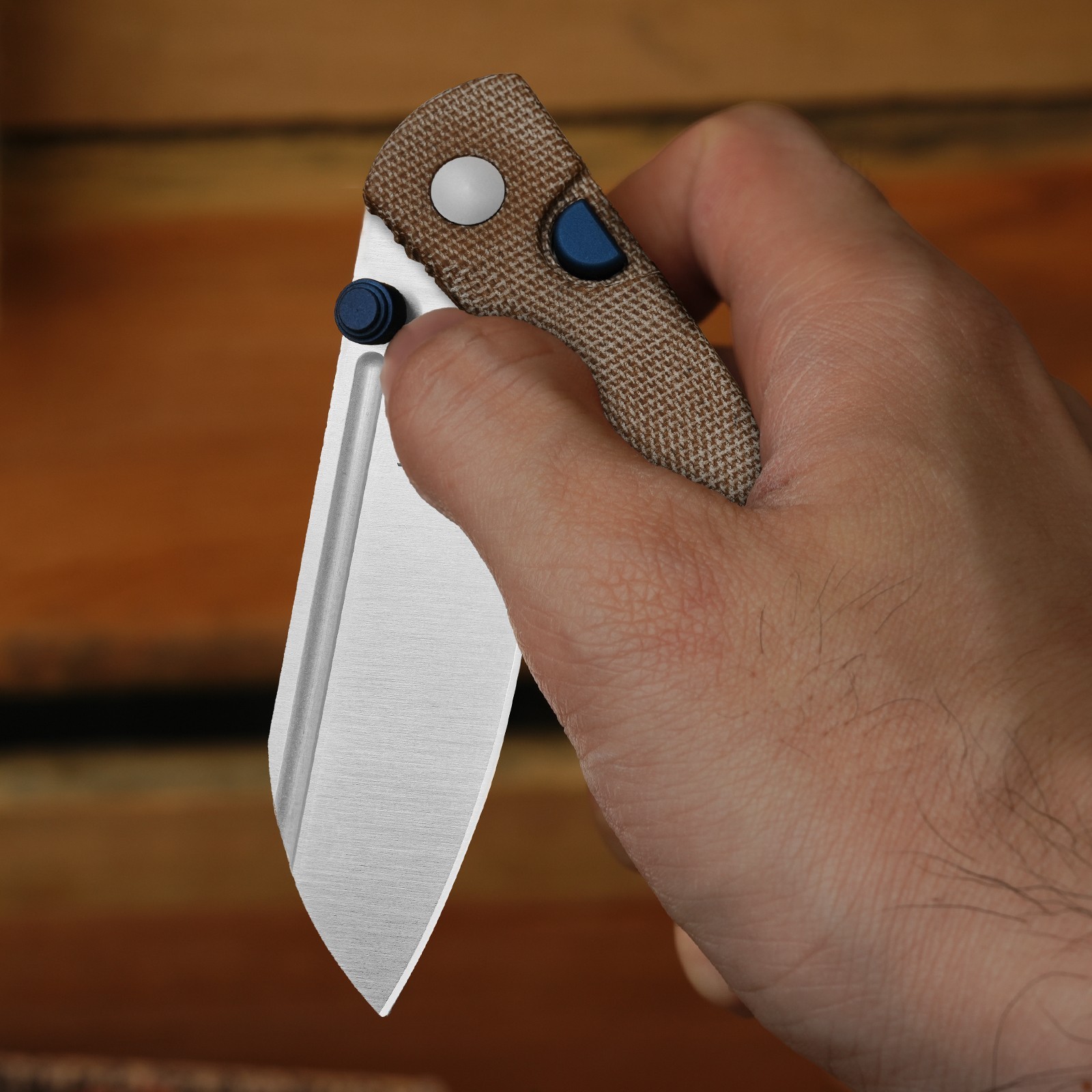 Kizer Renissance EDC Folding Pocket Knife N690 Blade Micarta Handle V3698A2