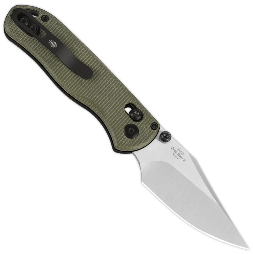 Kizer Cutlery Drop Bear 2 Folding Knife 2.88″ Nitro V Steel Blade Micarta Handle