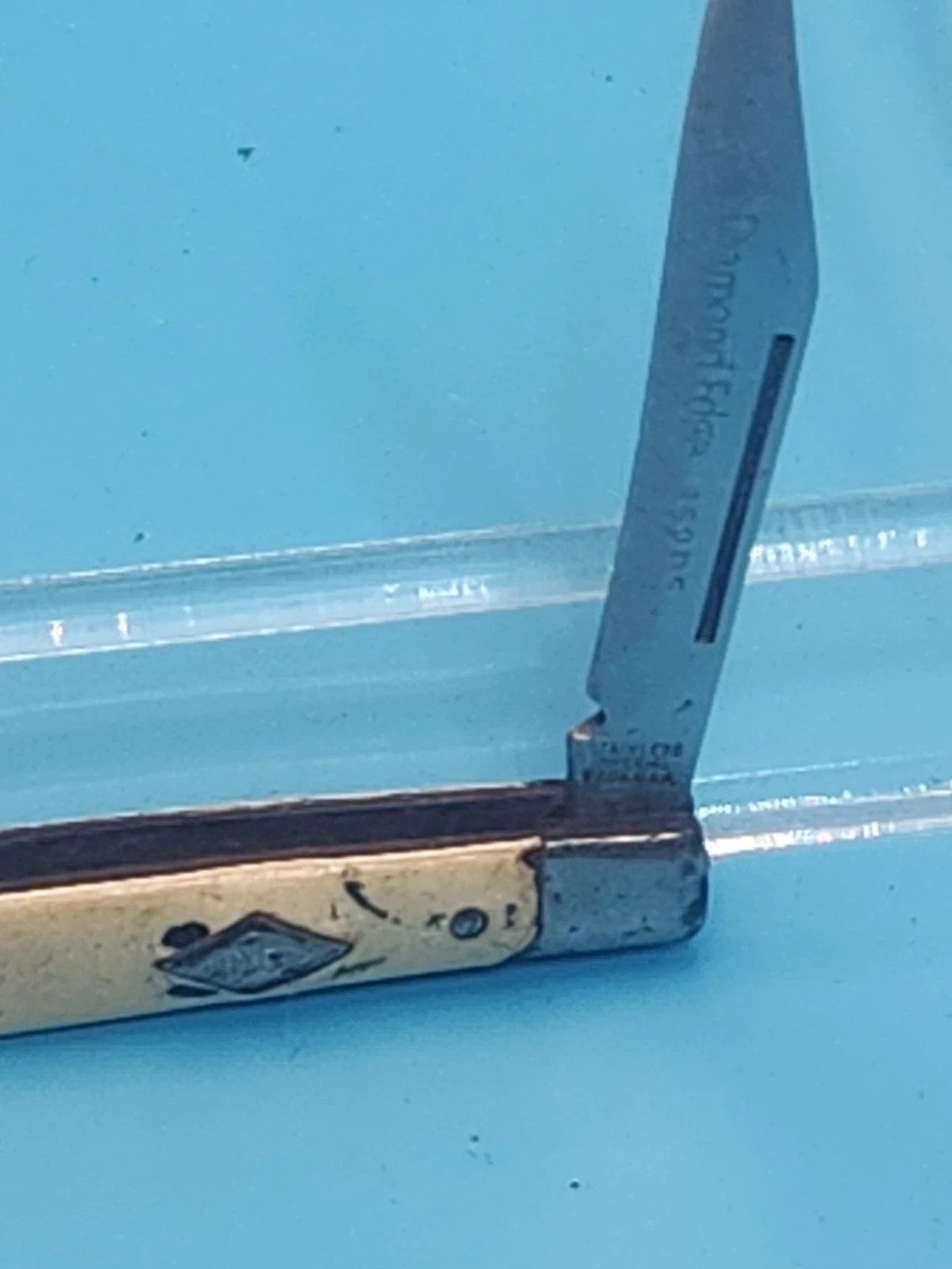 Vintage Imperial Diamond Edge 853DE Jack Knife Pocketknife USA Slipjoint Heavy U