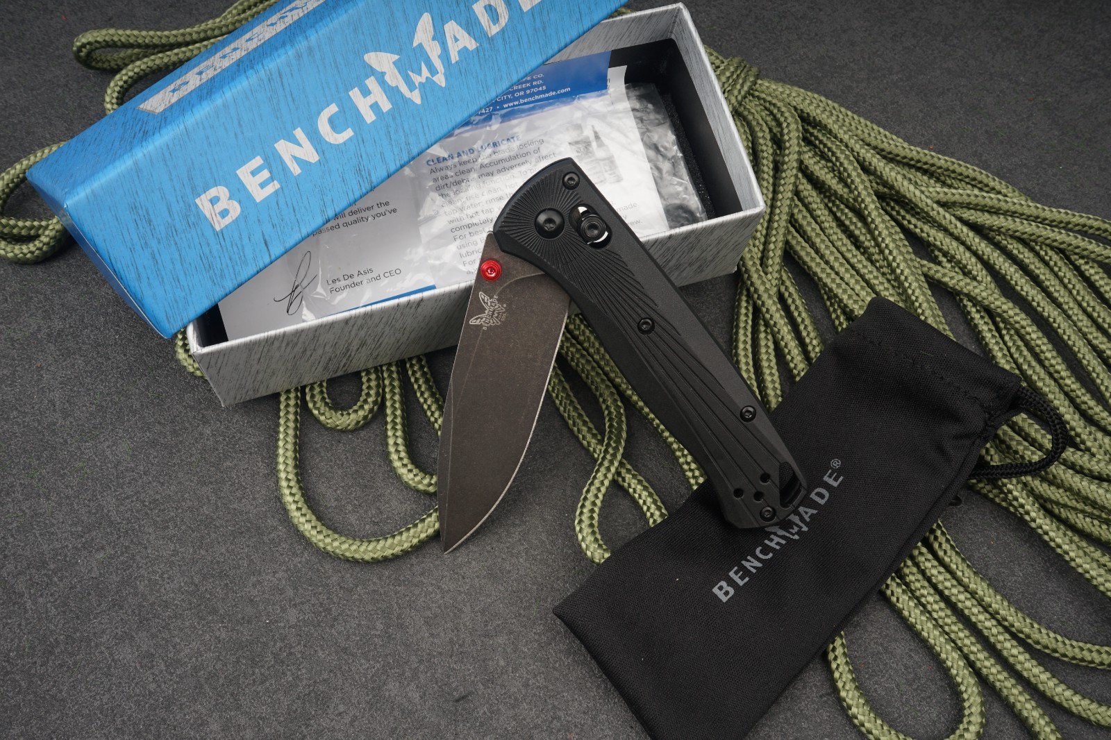 Benchmade Bugout 535BK-4 Folding Knife Aluminum Handle and M390 Stainless Steel