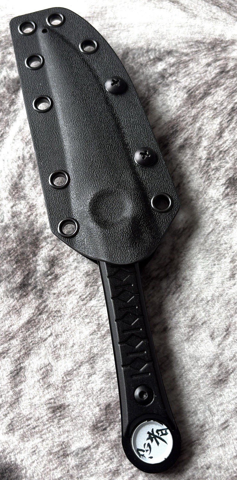 19cm Fixed Blade Knife Kydex Sheath Full Tang Back Pocket Clip Horizontal Carry