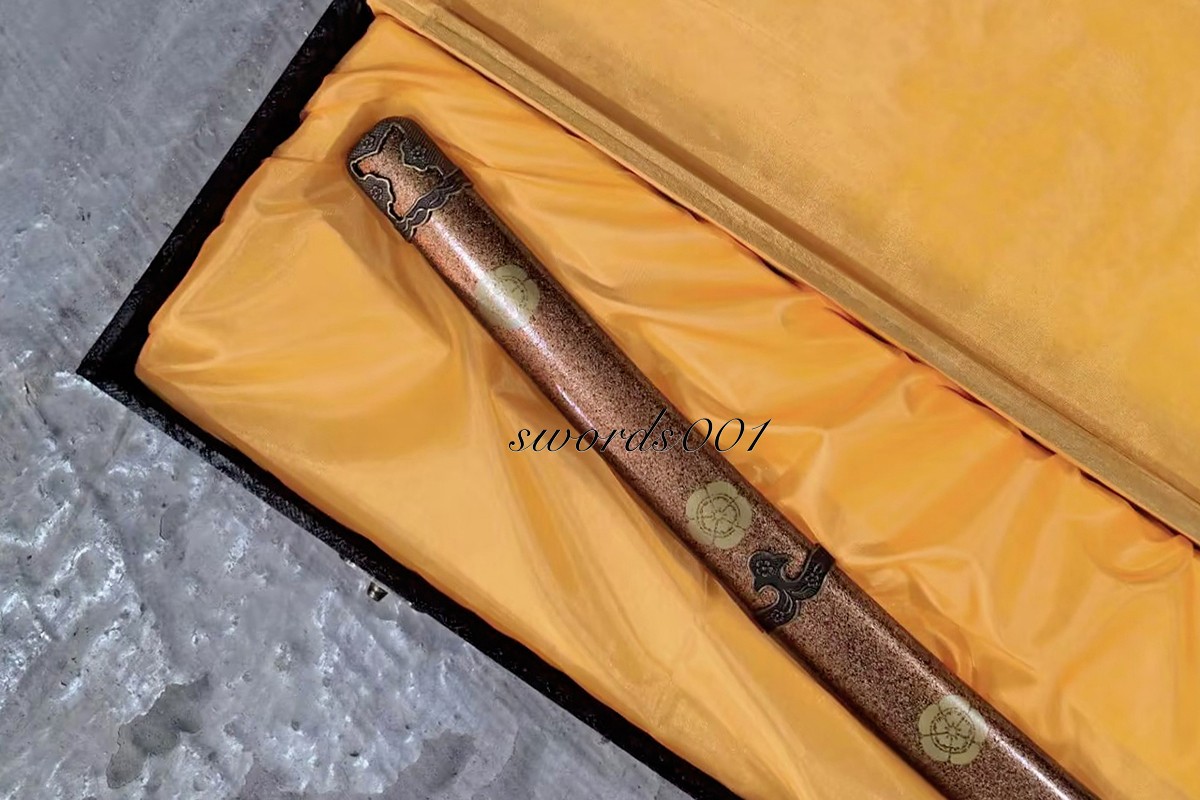 41» Handmade Japanese Authentic Tachi Sword T10 Steel Clay Tempered Katana