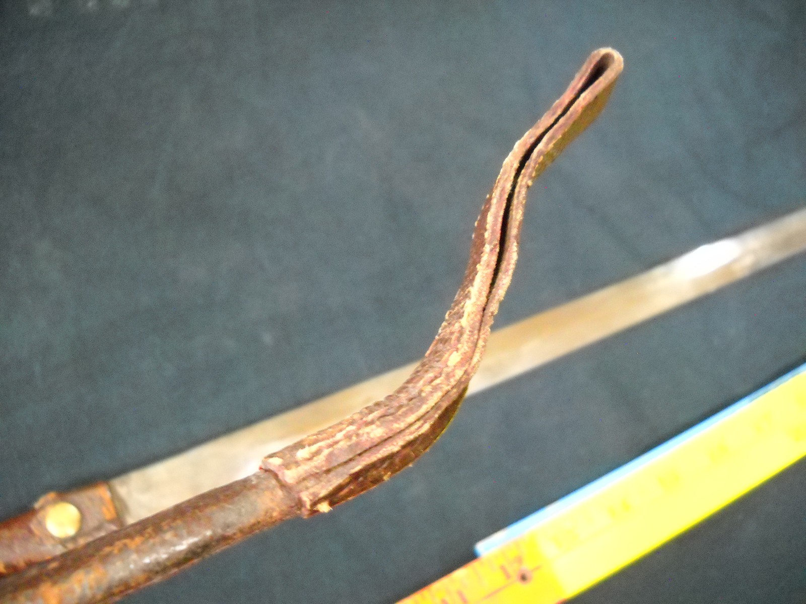 18th Century Small Short Sword Hand Forged Leather Wrapped High Carbon Steel