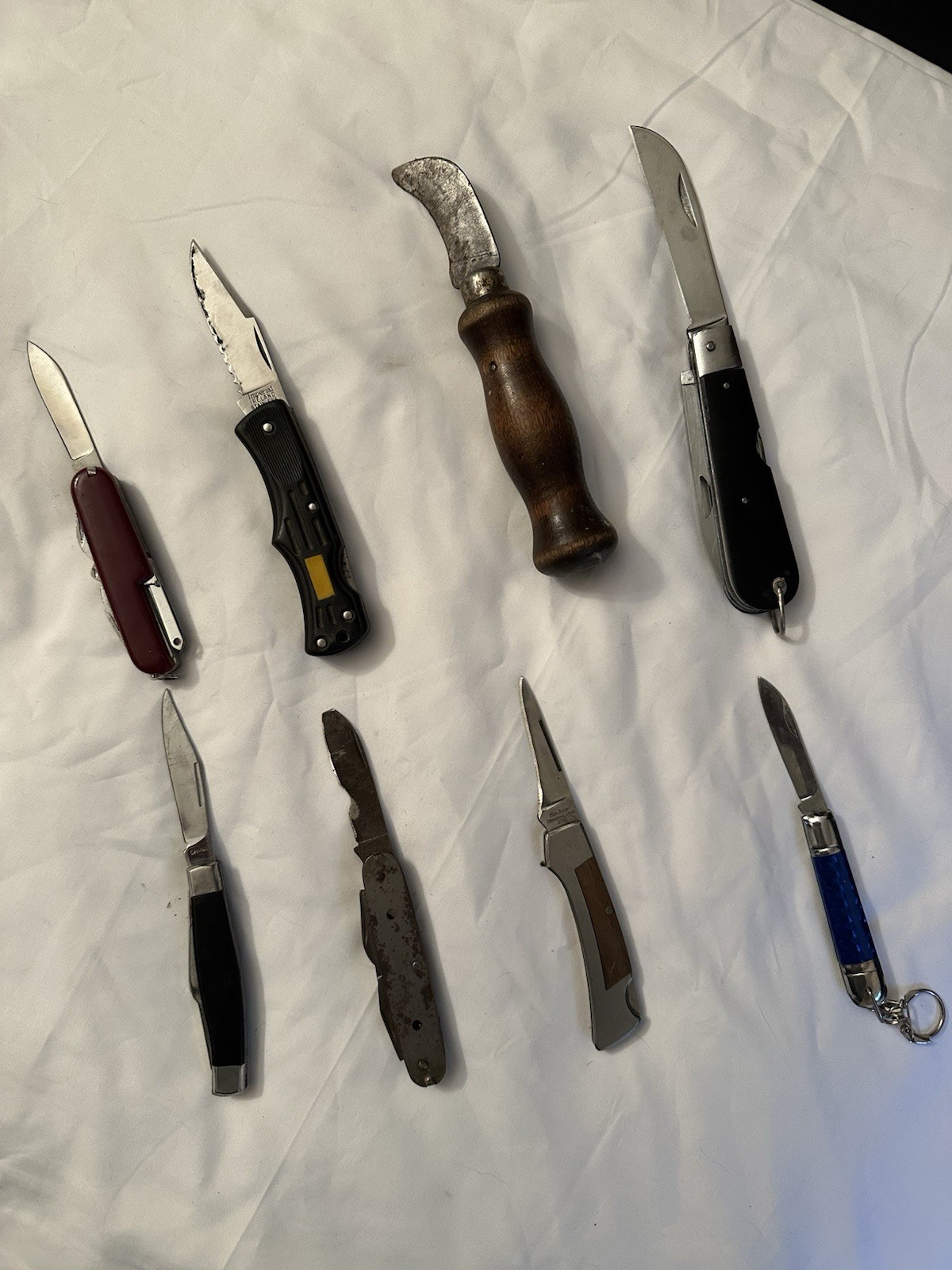 Lot Of 8 Vintage Pocket Knives KBar Imperial Armstrong Antique Knives