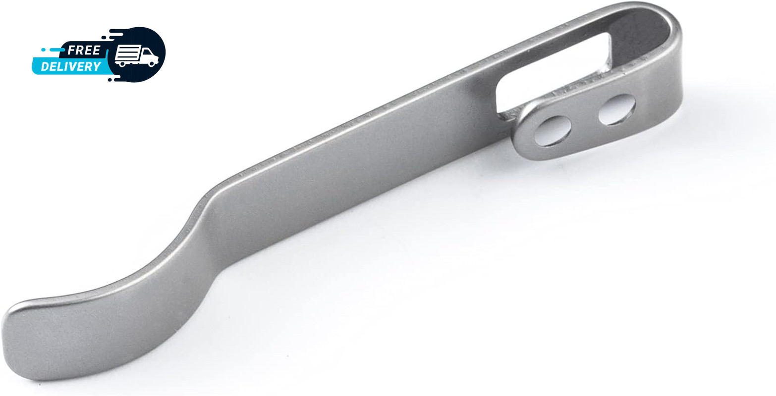 Stainless Steel Pocket Clip Baby Banter Knife No Screws Included CA-07B (Plain)
