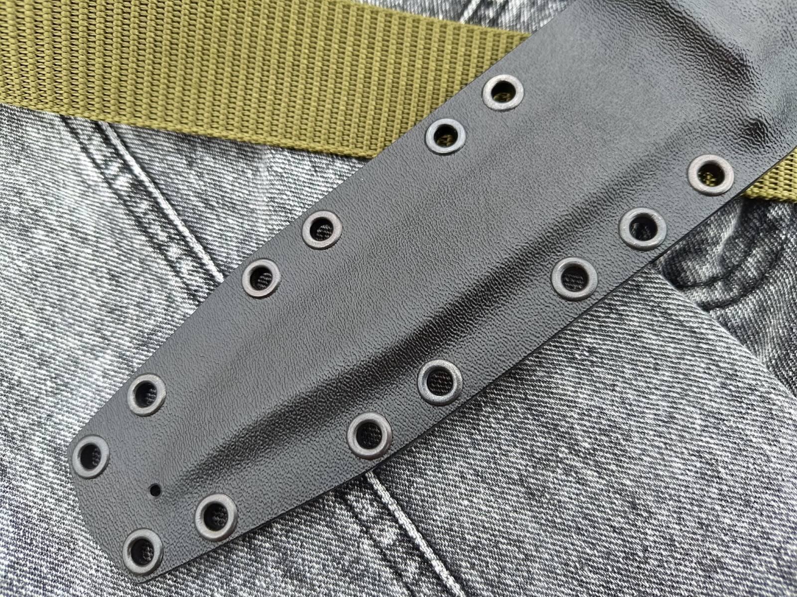 Custom black kydex sheath for a knife Glock 78/81 Scabbard with attachment.