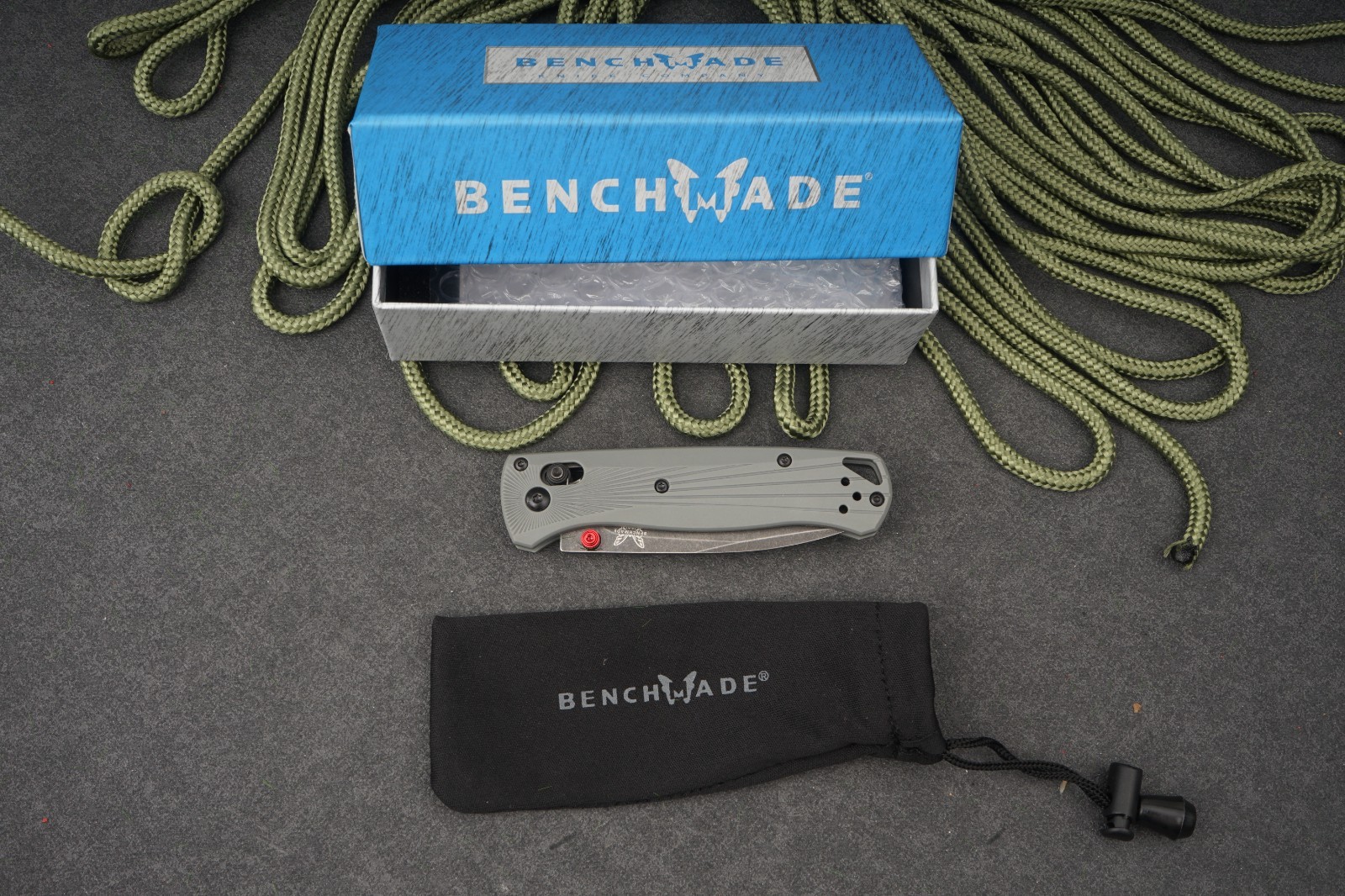 Benchmade 535BK-4 Bugout Gray Aluminum Handle M390 Stainless Steel Knife