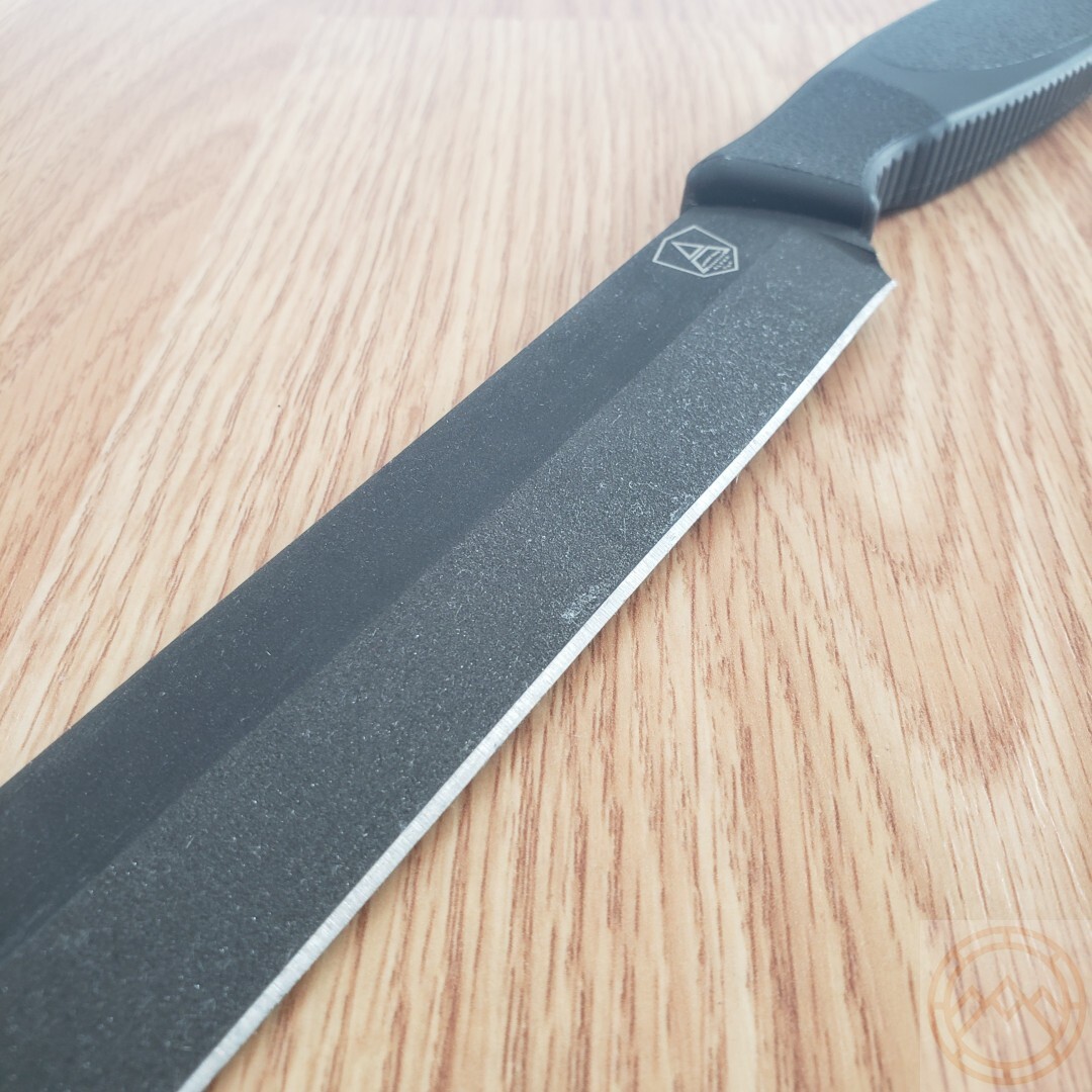 Ontario Spec Plus Alpha Fixed Machete 7.25″ Carbon Steel Blade Rubber Handle