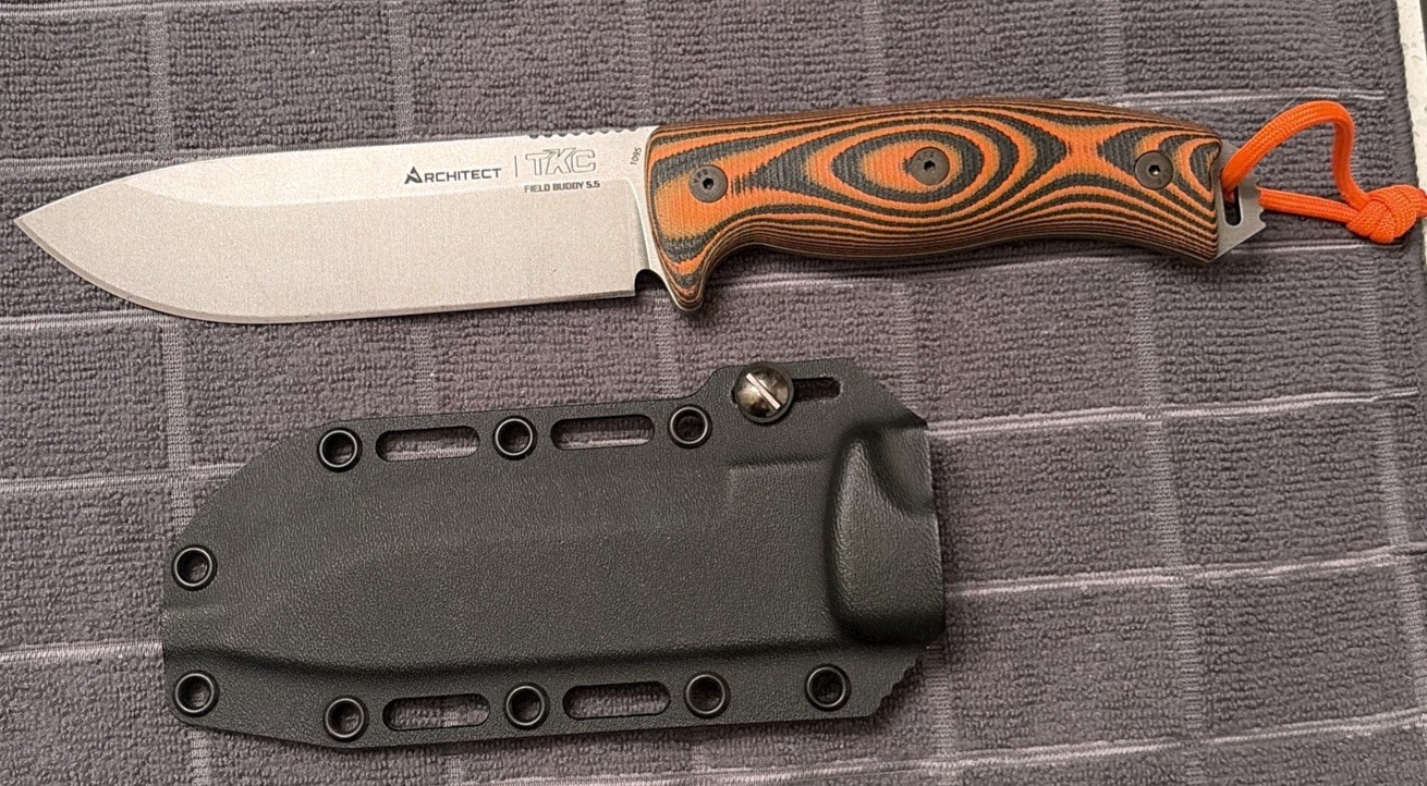 Architect Field Buddy 5.5″ TKC Fixed Blade Looks Unused Made By TOPS