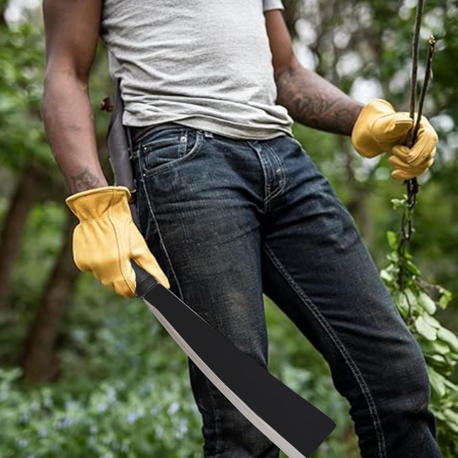 CARBON STEEL BILLHOOK SICKLE MACHETE FOR CLEARING AND HARVESTING YARD TOOL