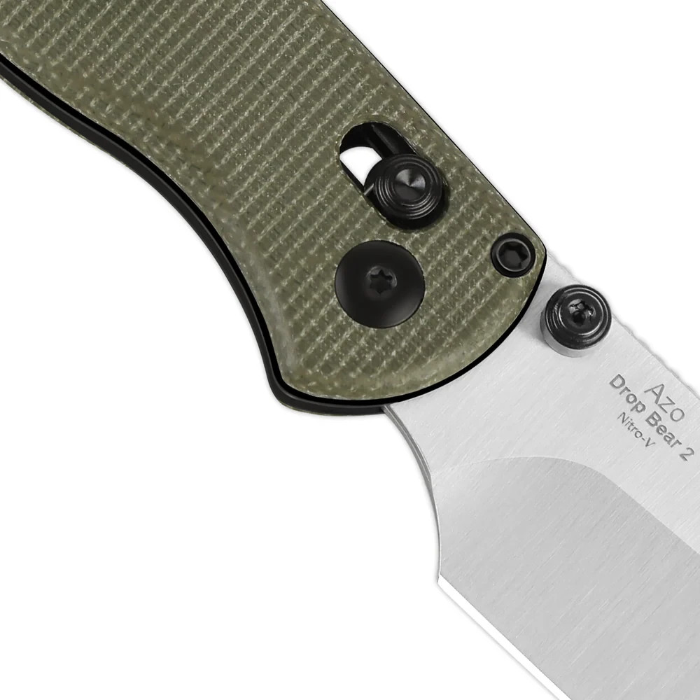 Kizer Cutlery Drop Bear 2 Folding Knife 2.88″ Nitro V Steel Blade Micarta Handle