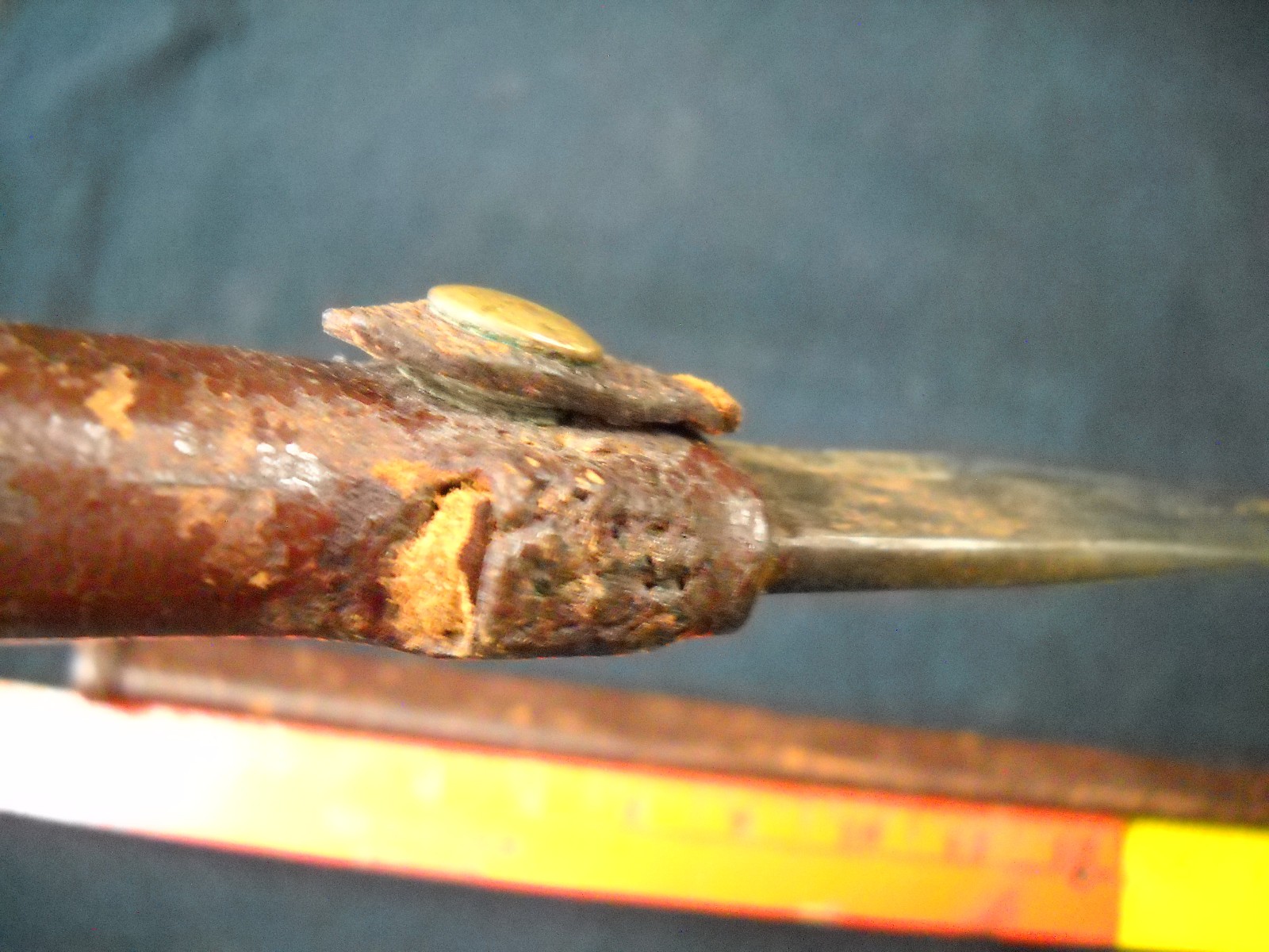 18th Century Small Short Sword Hand Forged Leather Wrapped High Carbon Steel