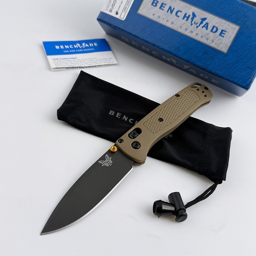 Benchmade Bugout 535GRY-1 CPM-S30V Drop-Point Ranger Green Grivory Folding Knife
