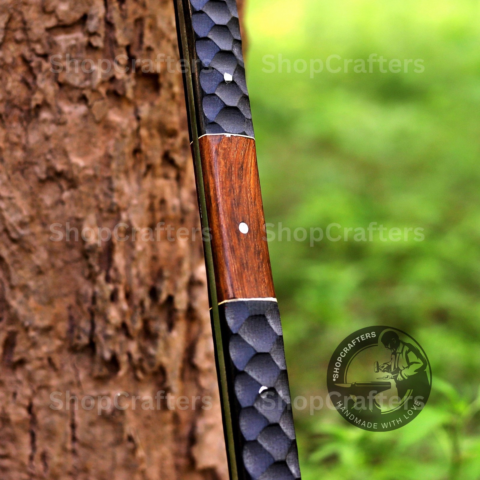 CUSTOM HANDMADE HIGH CARBON STEEL BOAR HUNTING SPEAR WITH LEATHER SHEATH
