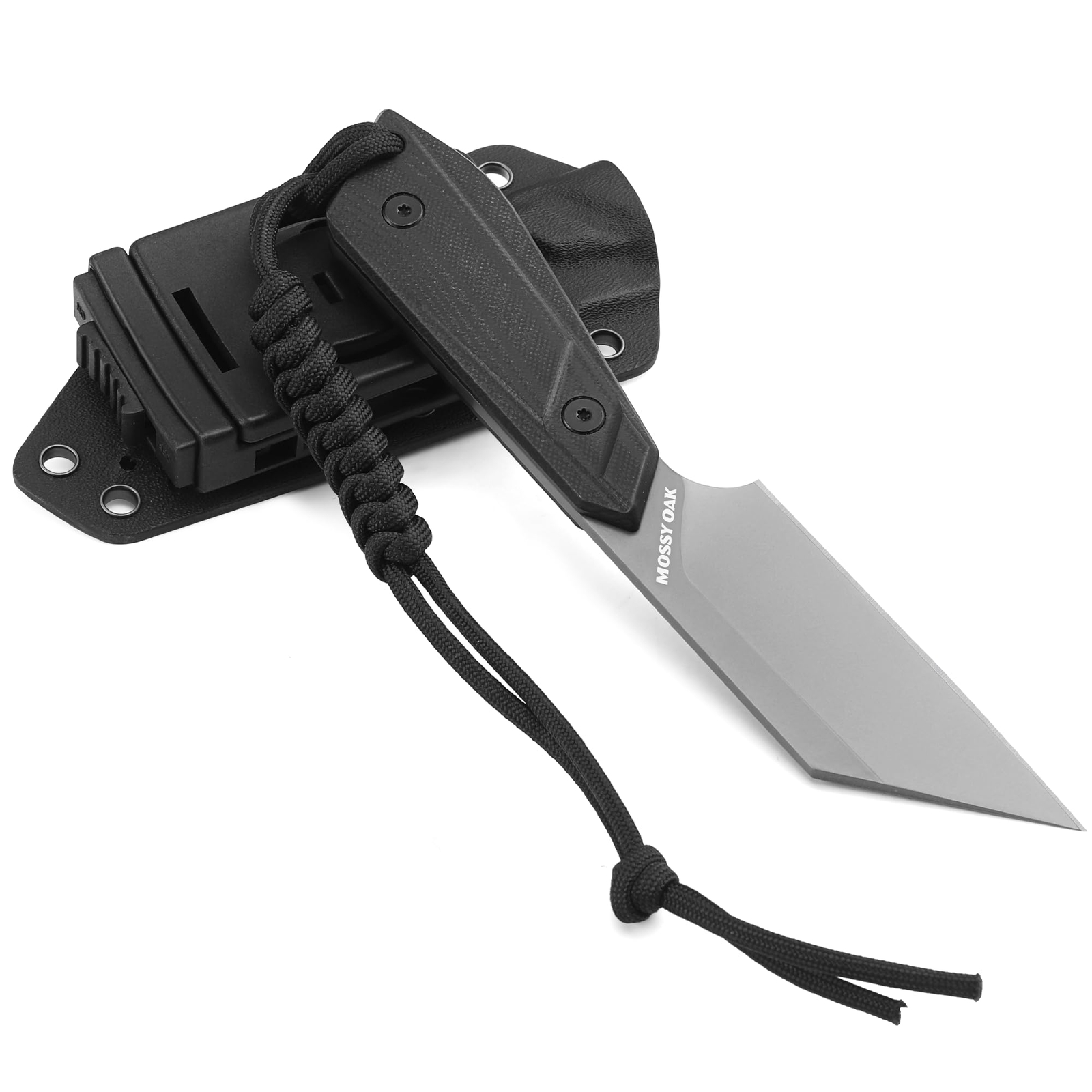 Mossy Oak 7.5″ Fixed Blade Knife W/Sheath Sandvik 14C28N Full Tang Hunting Knife