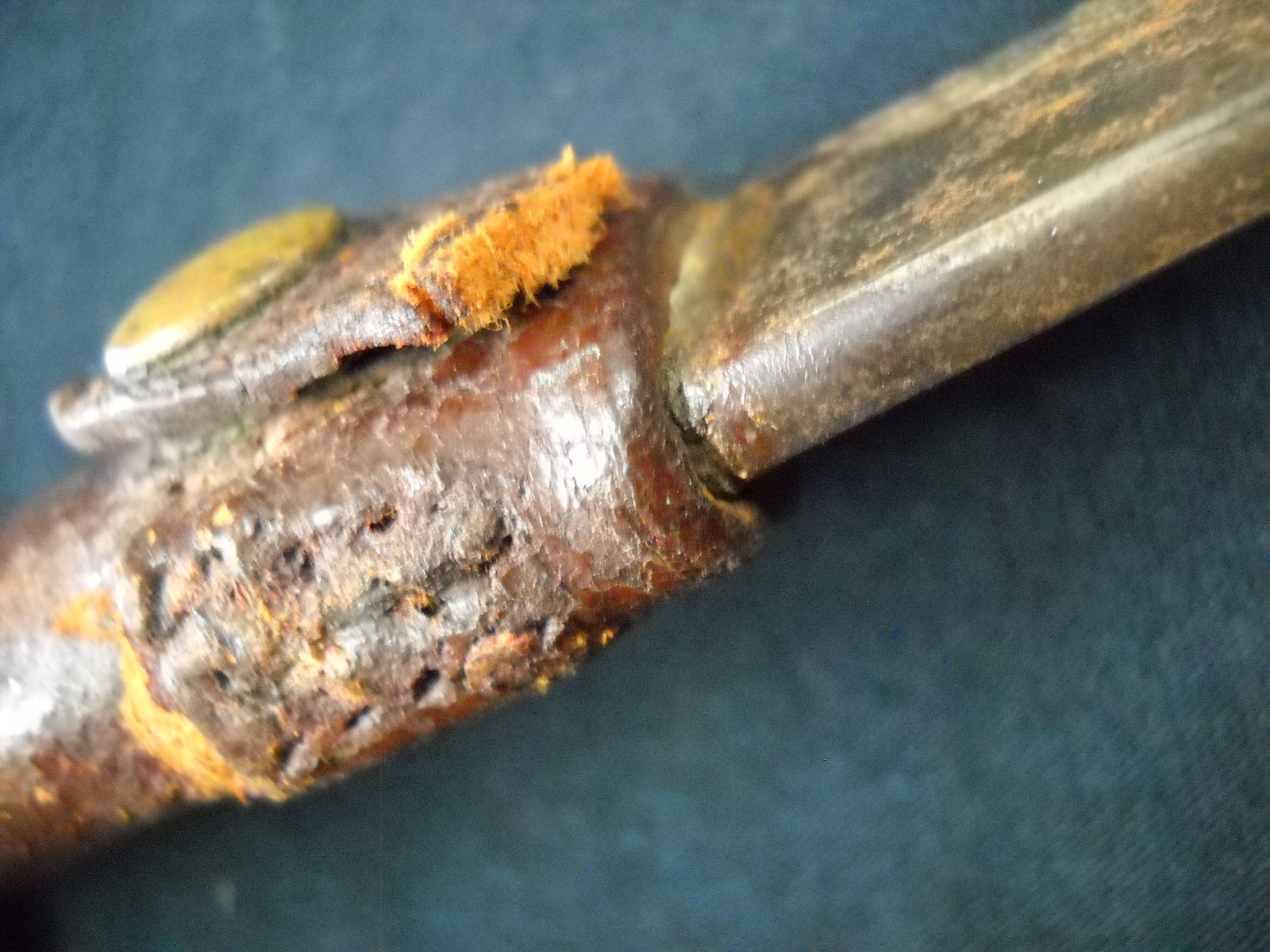 18th Century Small Short Sword Hand Forged Leather Wrapped High Carbon Steel