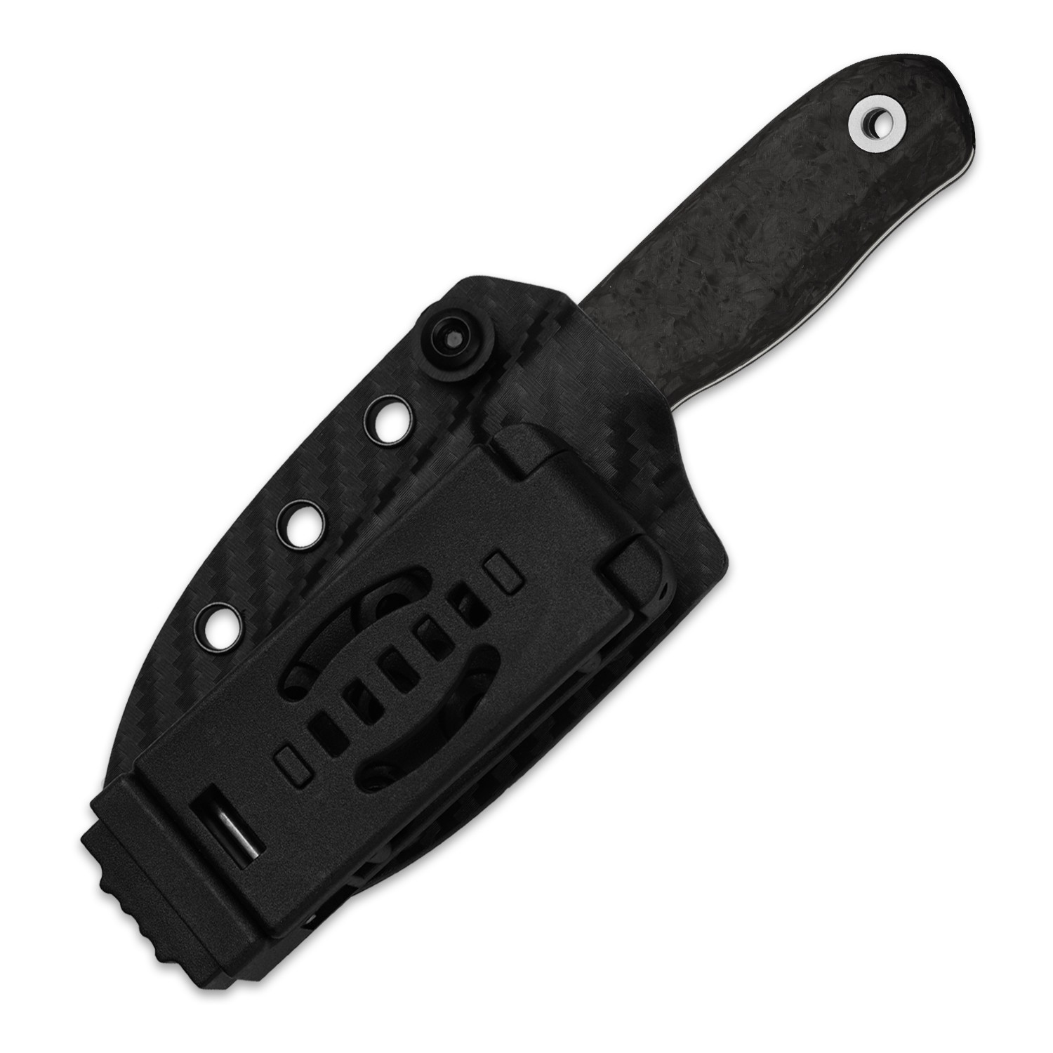 Kizer Drop Bear Fix Drop Point Fixed Knife M390 Blade Carbon Fiber Handle+Sheath