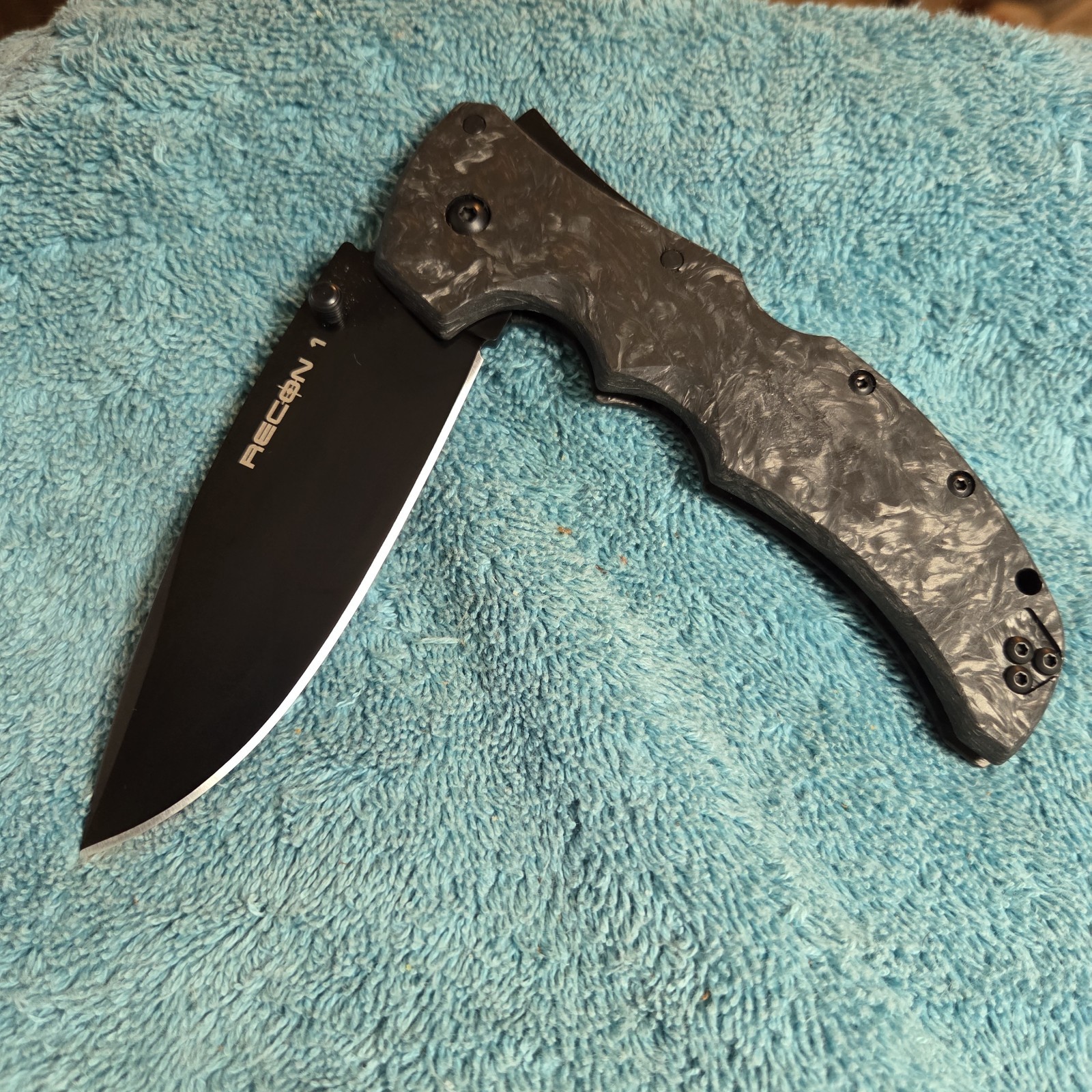 Cold Steel Limited Recon 1 Spear Point S35VN Carbon Fiber ,#468 Of Only 600 Made