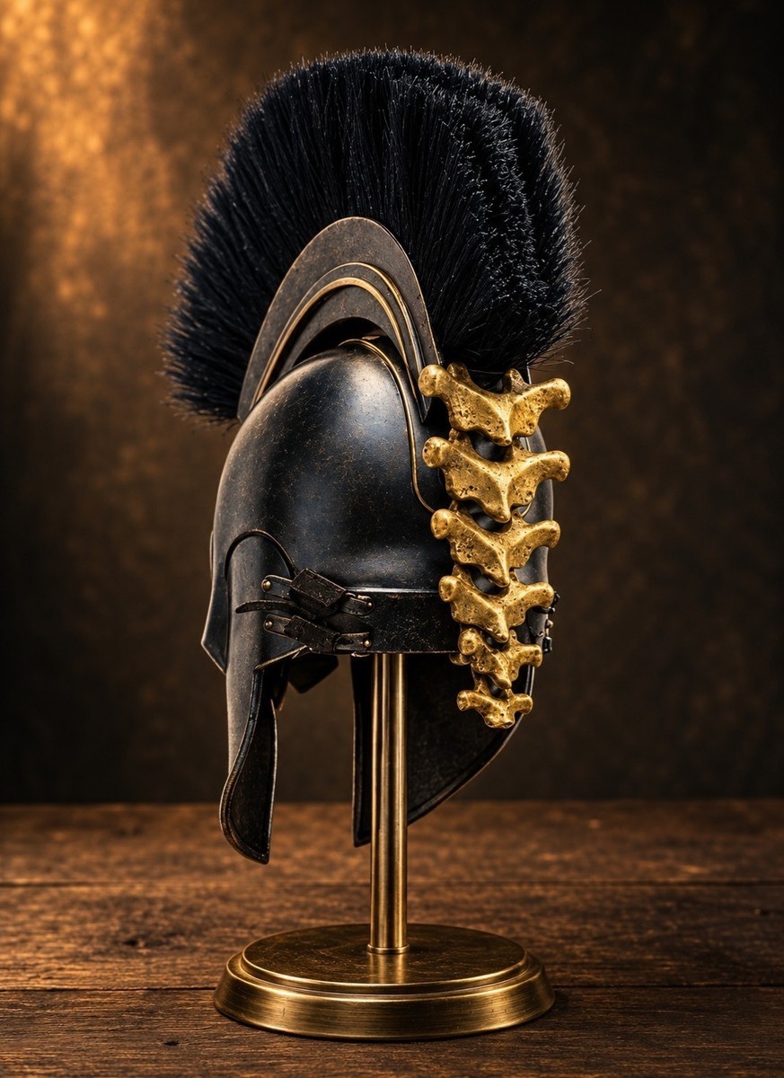 King Agamemnon Greek Warrior Helmet Replica Metal Spartan Trojan Armor Helmet
