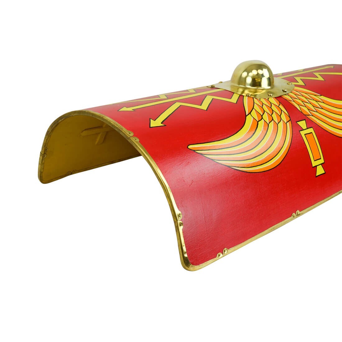 Roman Shield Scutum 42″ x 20″ Brass Lined