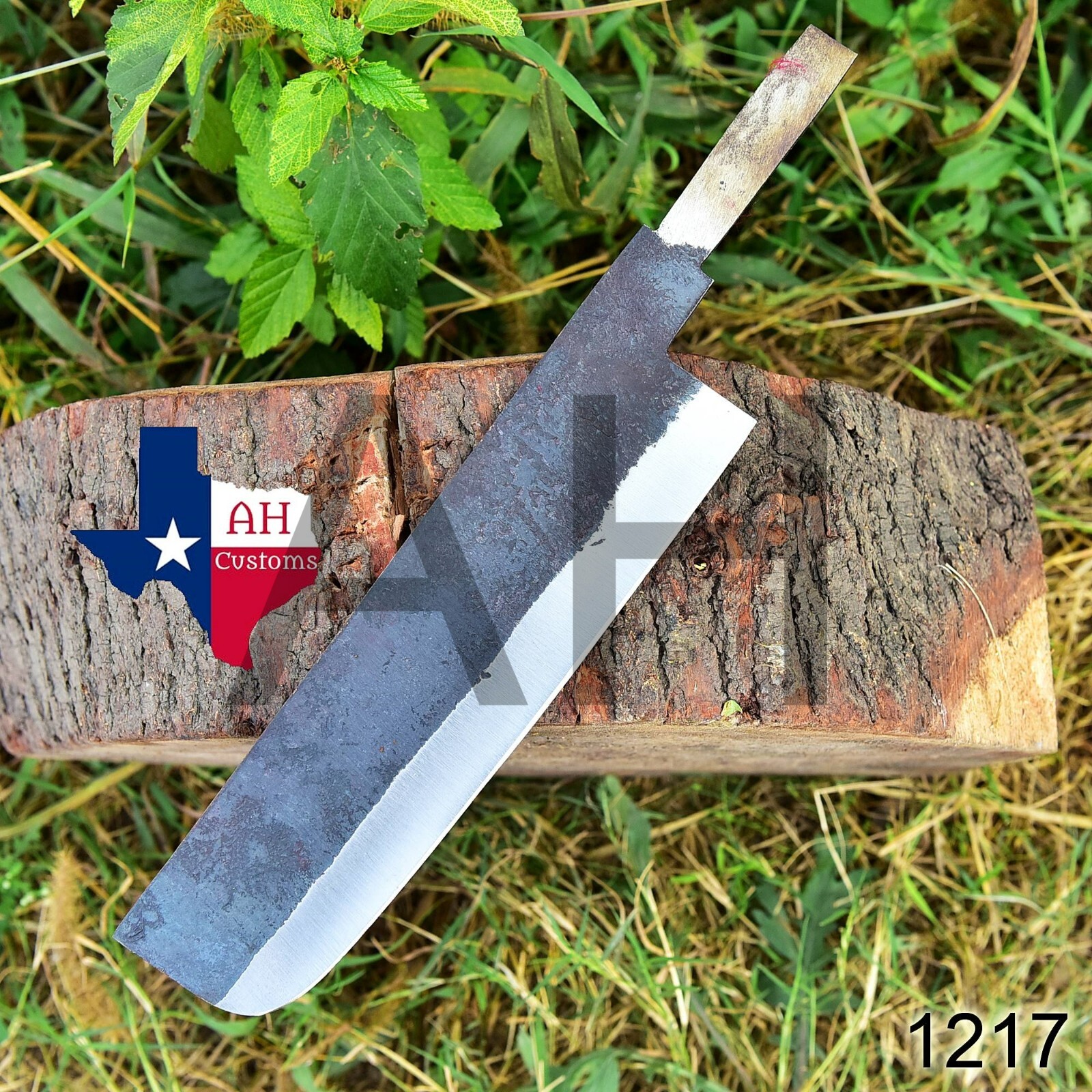 HAND FORGED 1095 HIGH CARBON STEEL BLANK BLADE MEAT CLEAVER KNIFE -1217