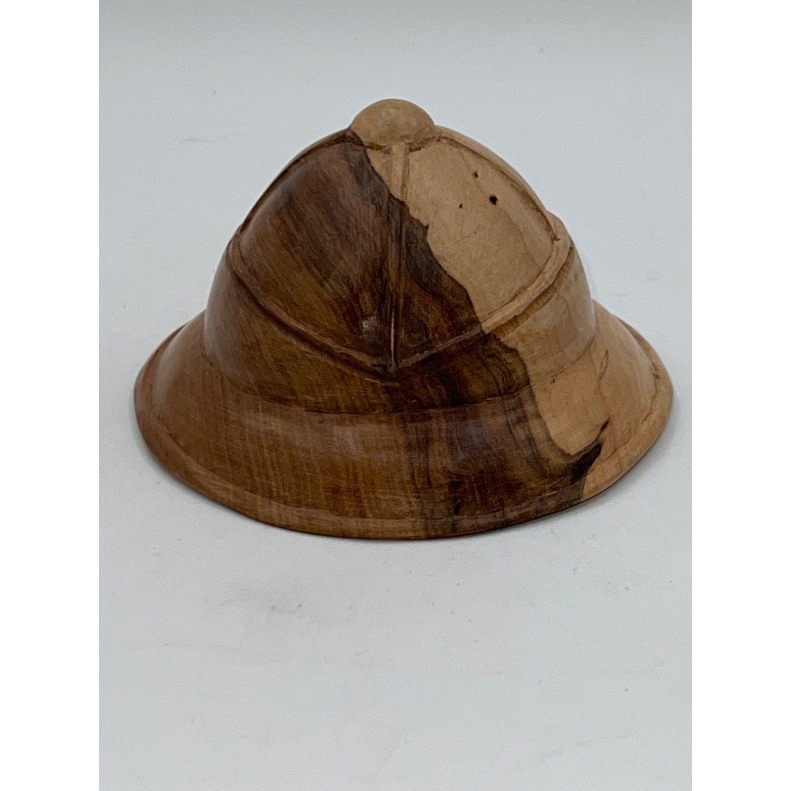 Hand carved wood «Troupes de Marine» French Colonial WWII Replica Helmet