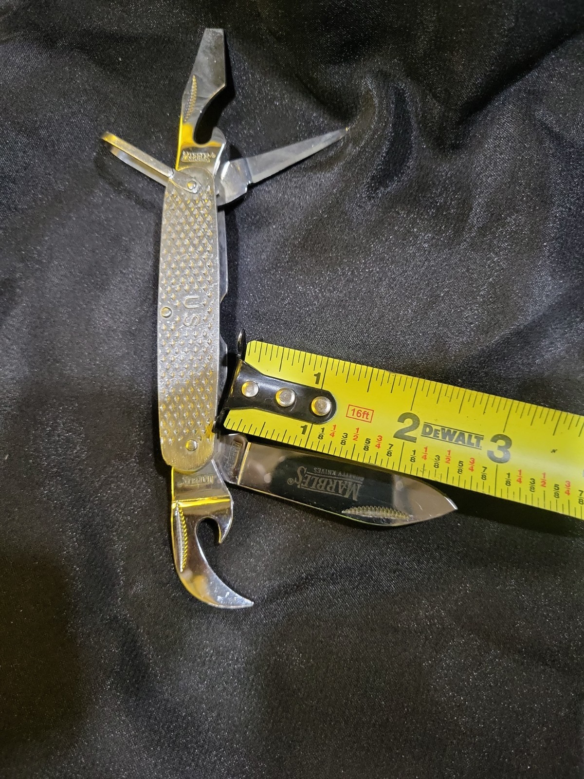 Marbles MR278 GI Utility Pocket Knife 4 Blade US Military Demo Style Stainless