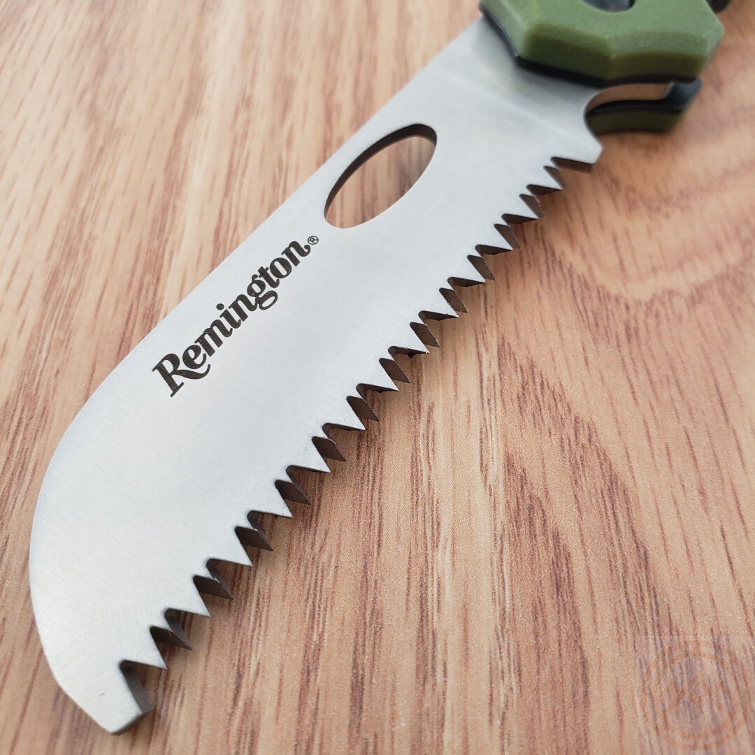 Remington Sportsman Saw Folding Knife 3.25″ Stainless Steel Blade Polymer Handle