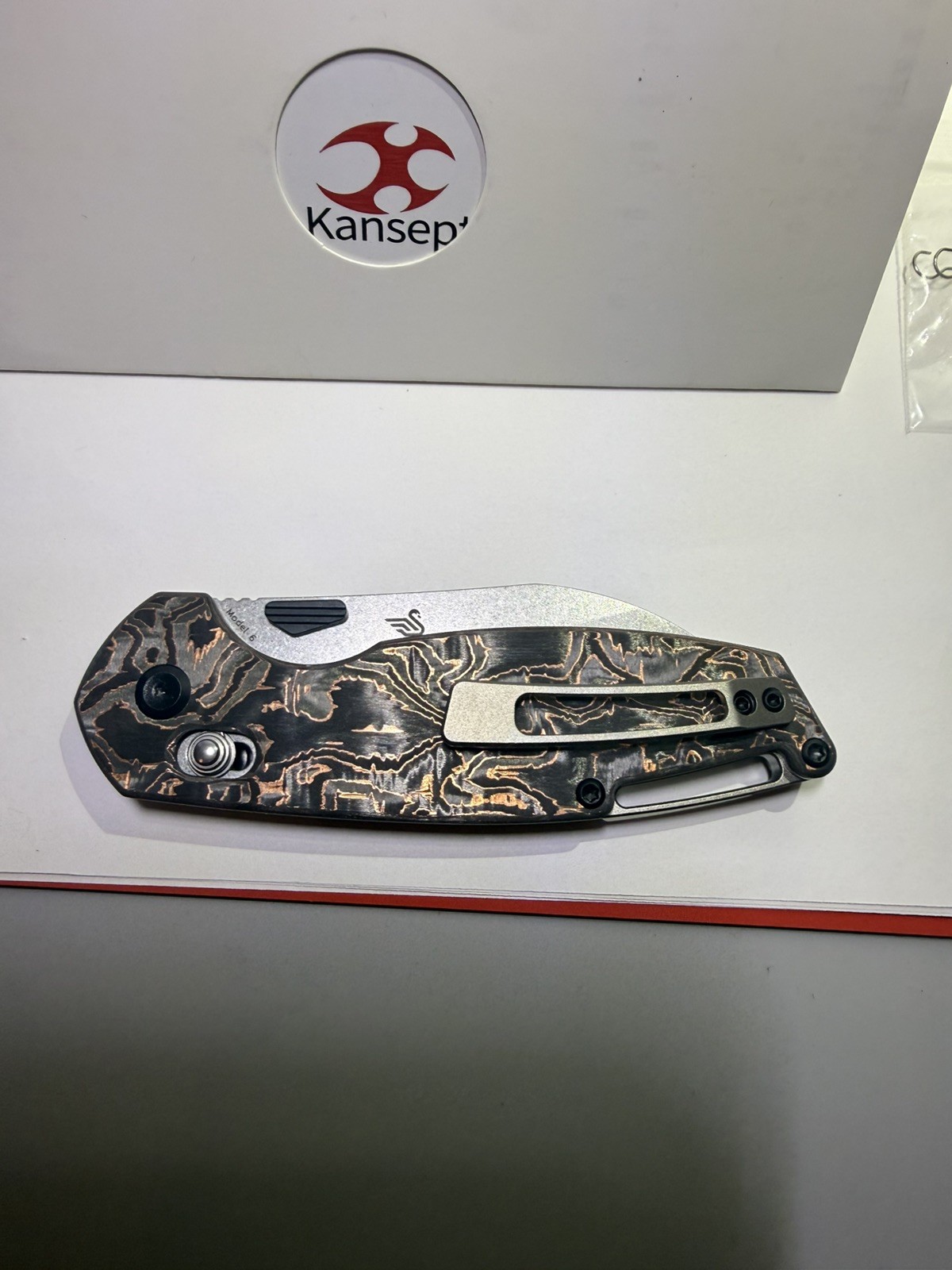 Kansept Model 6 K1022V2 Ambi Pocketknife CPM S35VN Drop Point Plain Liner NIB
