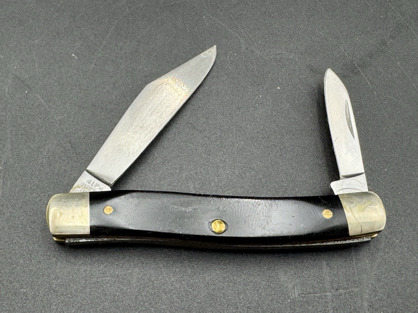 NEW VTG MAC TOOLS IMPERIAL PK41P4 FRONTIER KNIFE DOUBLE BLADE BLACK USA 1975 BOX