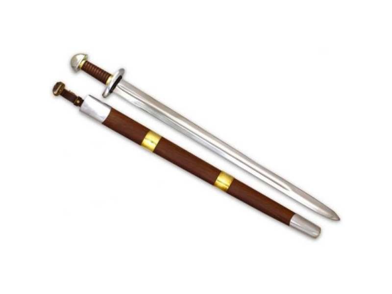 Medieval Warrior Full Tang Viking High Carbon Tempered, Hand Forged w/Scabbard
