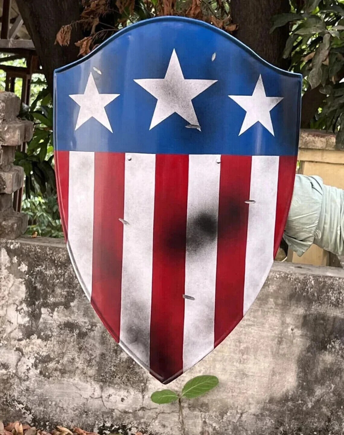 Captain America First avenger warrior Shield WWW 11 Replica cosplay shield 24″