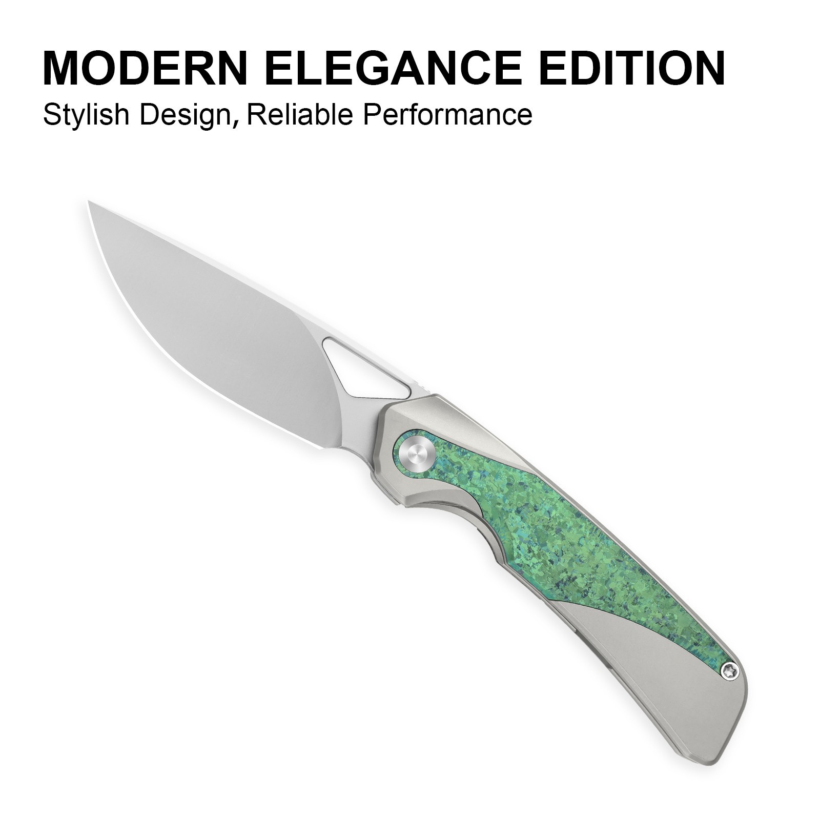 Kizer Topsail EDC Folding Pocket Knife M390 Blade Titanium Handle Ki3735A4