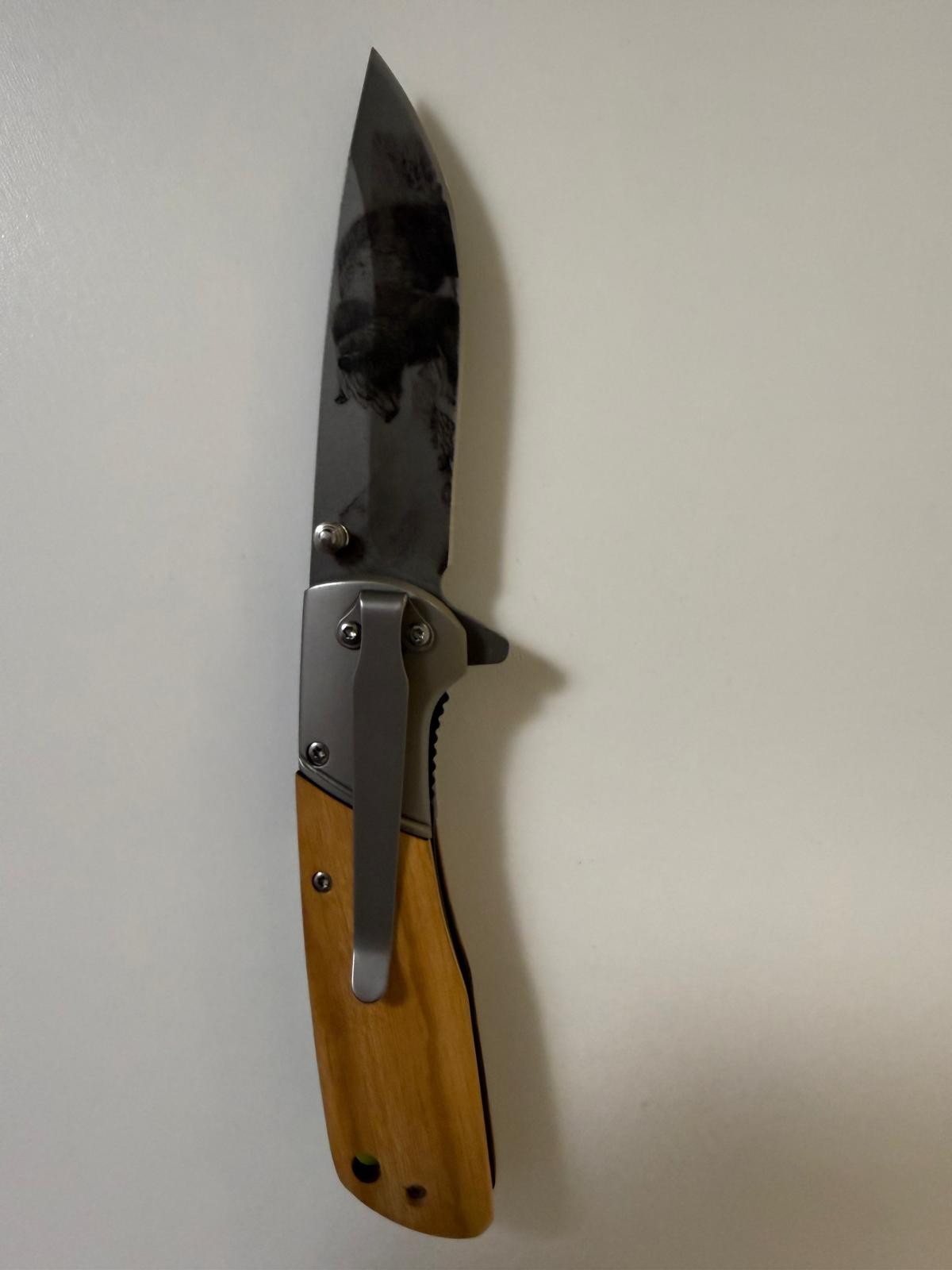 Handcrafted Wood Handle Folding Pocket Knife (3 Variations)
