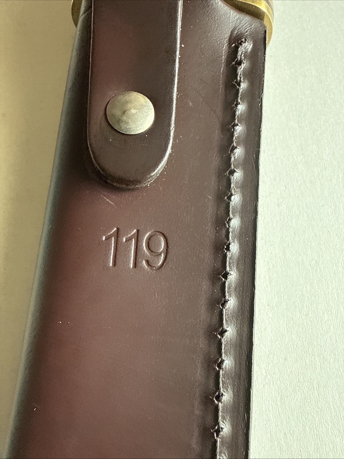 Buck 119 Knife 2024 National Knife Day Limited Run 0119BO 27-B/sheath.USA￼