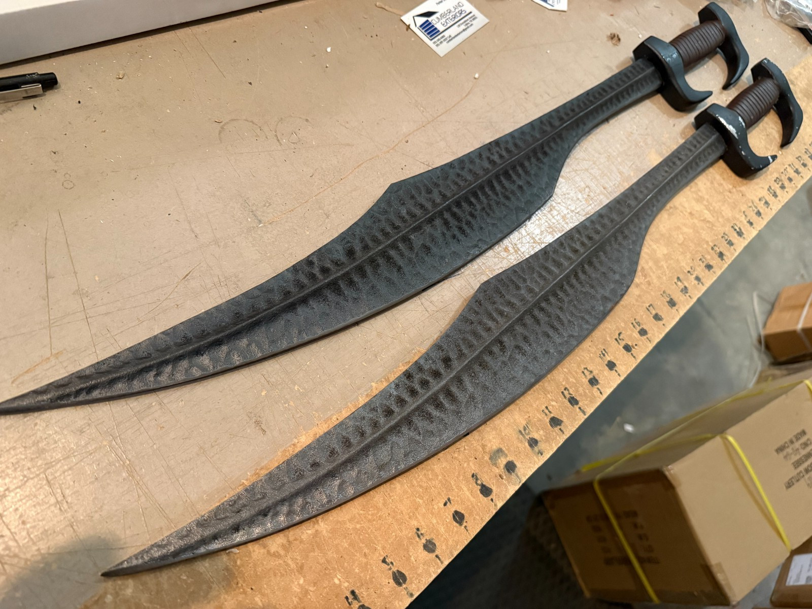King Leonidas Sword of Sparta (set of 2) Full Tang Spartan Sword Steel Seconds