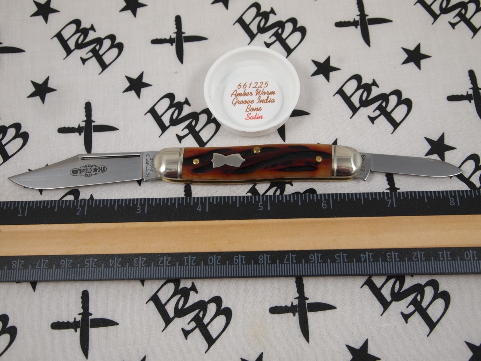 GEC Northfield UN-X-LD 661225 «Lil Cowboy» Amber Worm Groove India Bone, Satin