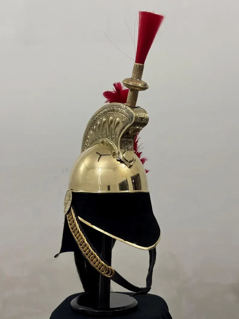 Medieval Authentic LOOK of French Cuirassier Helmet Handcrafted Military Coll
