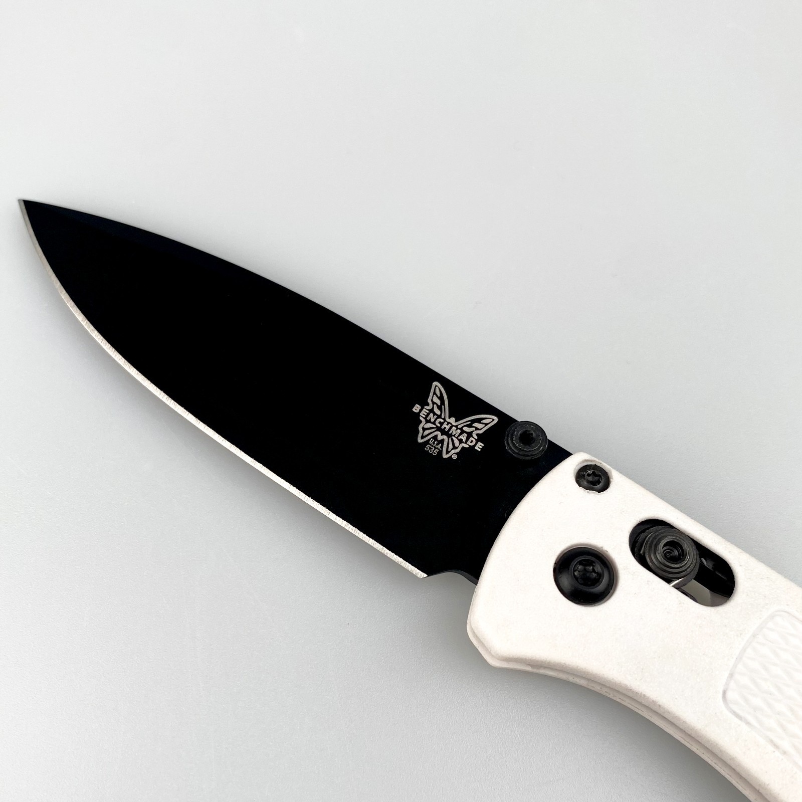 Benchmade 535-Custom Bugout Knife White Grivory Handle S30V Folding Knife