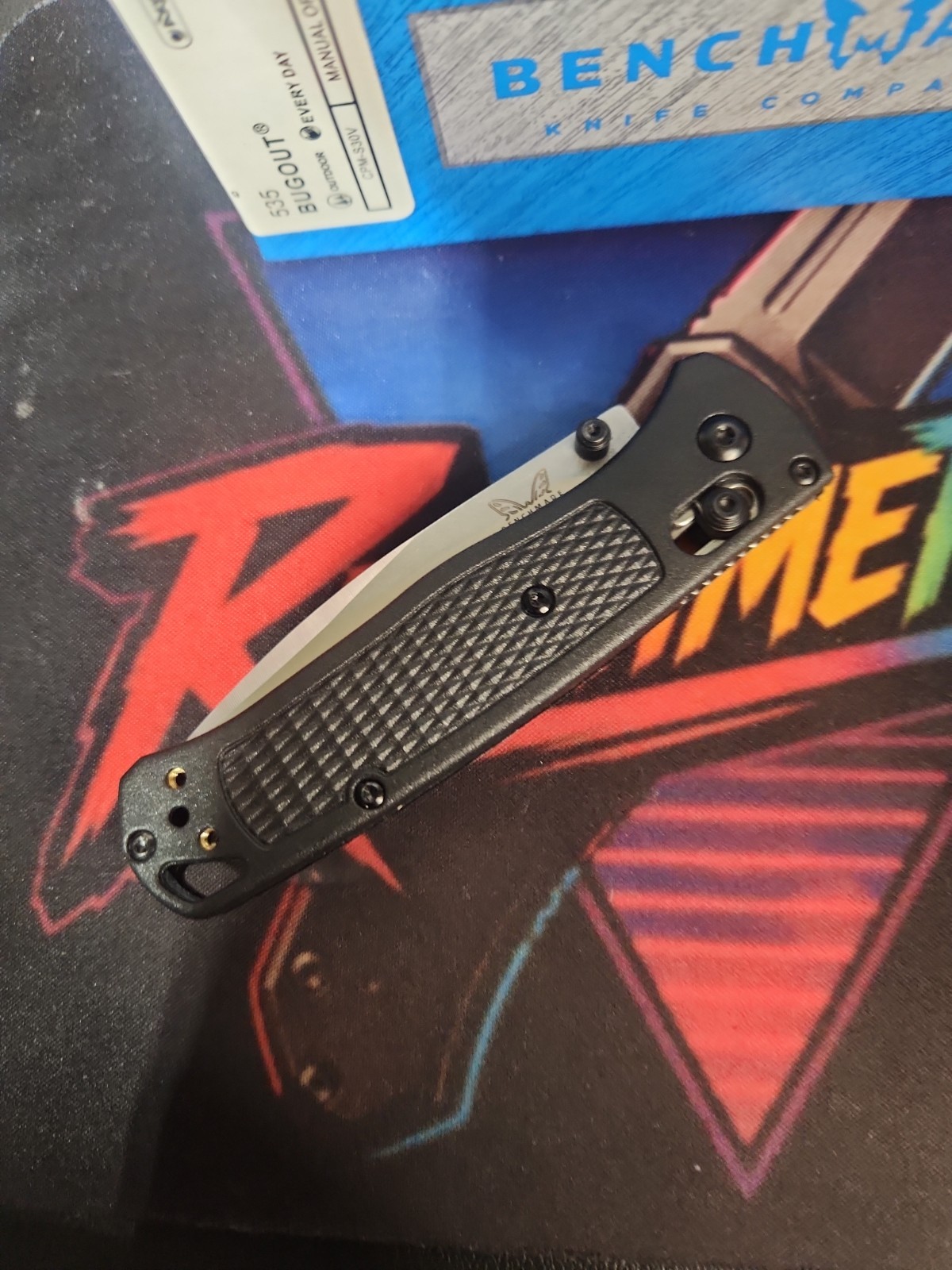 Benchmade 535 Bugout CPM-S30V Gray Blade Black Handle AXIS Folding Knife New