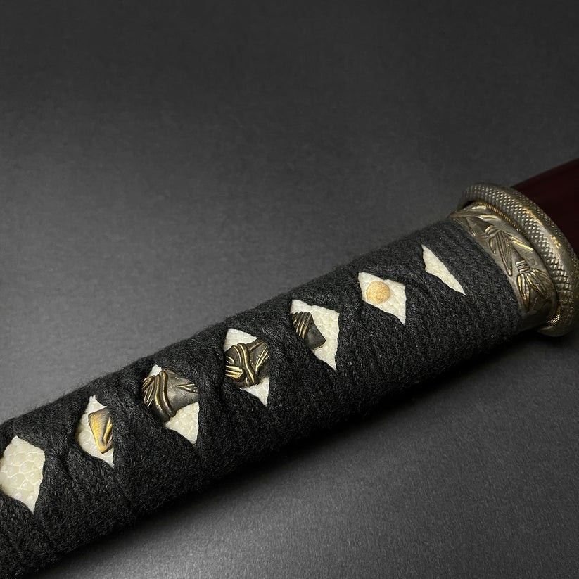 Musashi Bamboo «Fast Cutter» Lightweight Hand Forged Burgundy Katana Sword