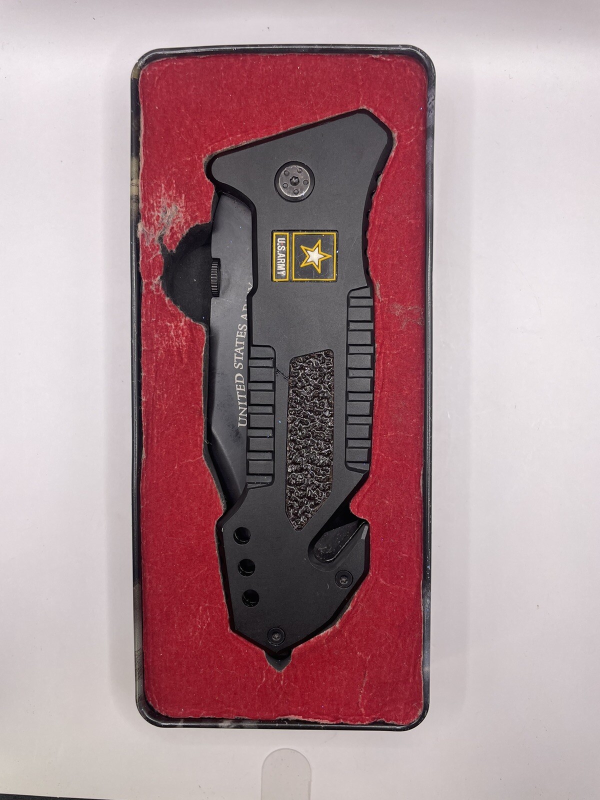 HEAVY United States Army EST. 1775 Pocket Knife 4″ Blade Historical Significance