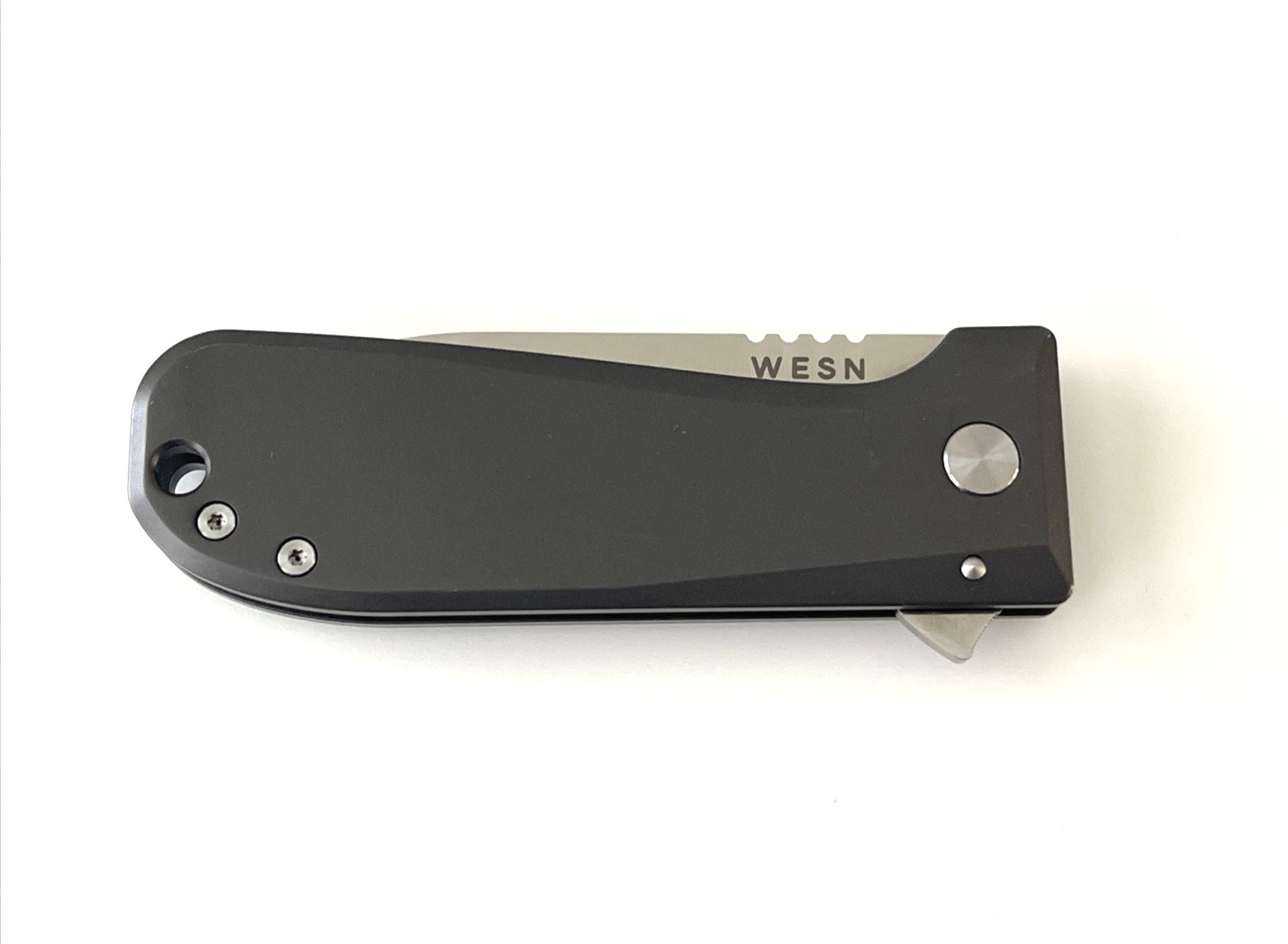 WESN 04 Allman Folding Knife CPM S35VN Blade Titanium Handle