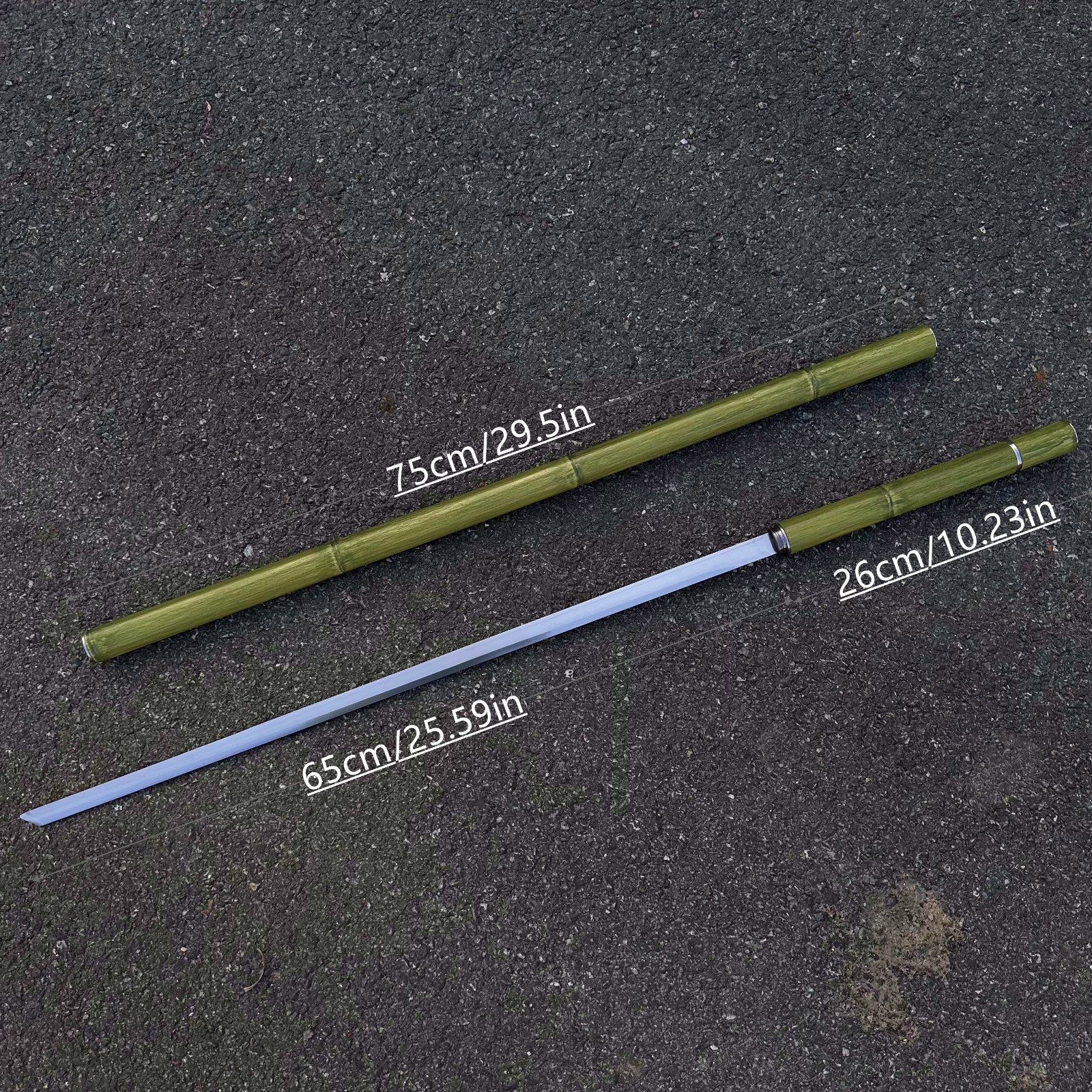 75cm Bamboo Sword – Traditional Decorative Katana, Collectible, Unsharpened