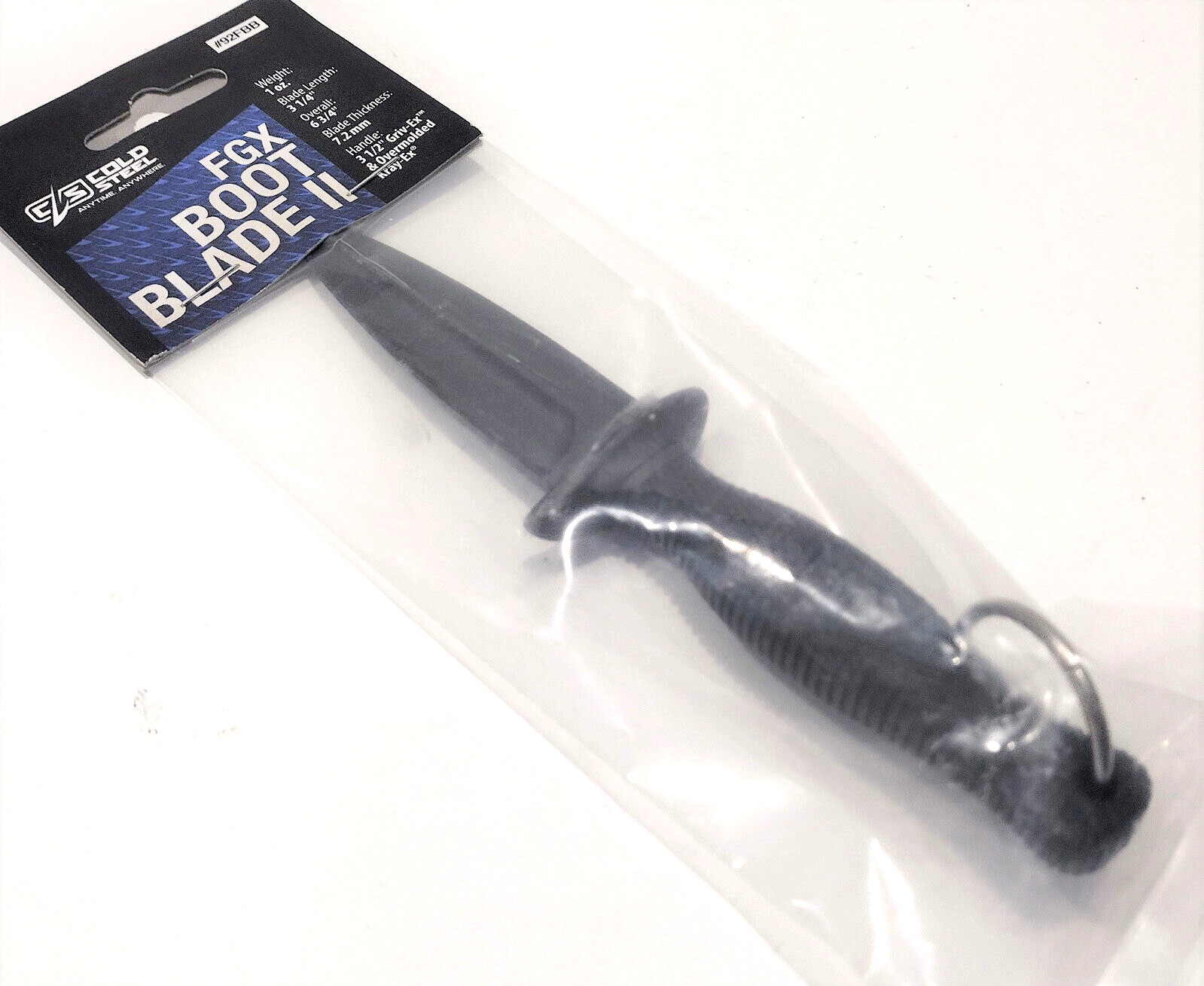 Cold Steel FGX Boot Blade Nightshade Series Undetectable Home Self-Defense Knife
