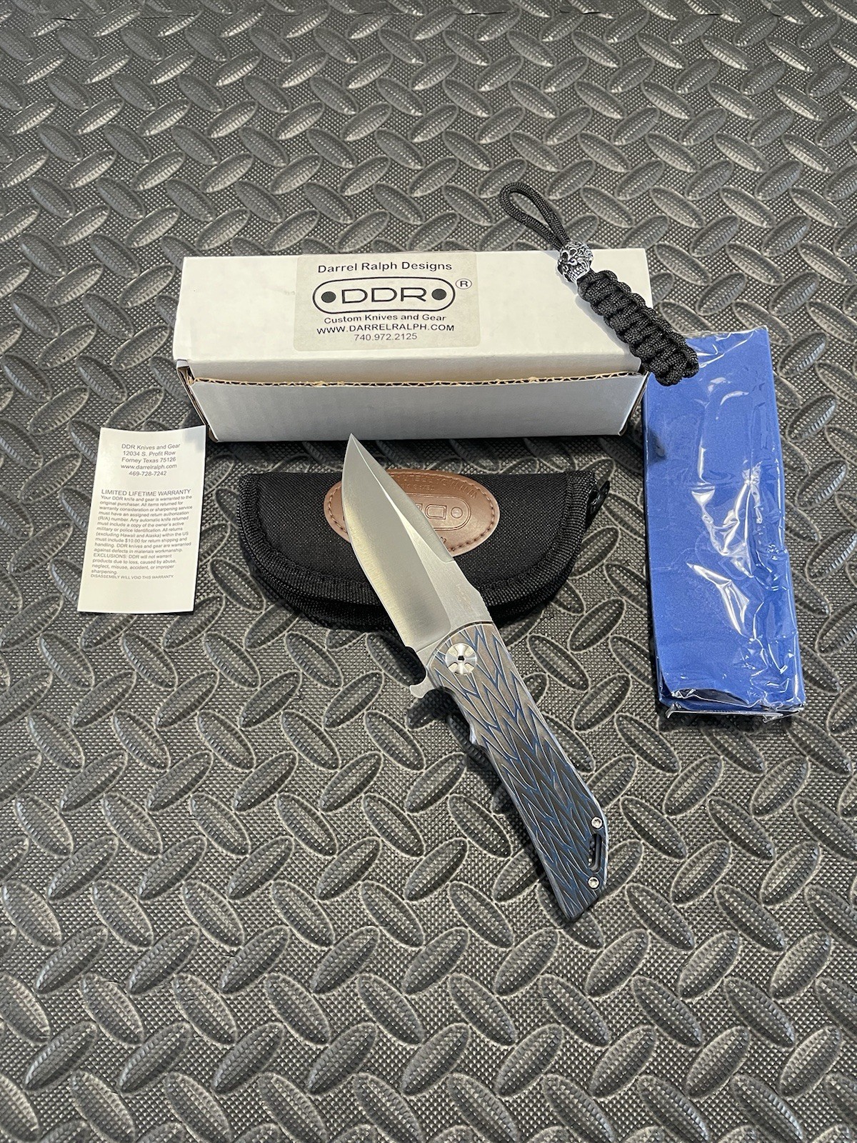 Darrel Ralph Knives – Dominator V4 – Anodized Titanium Scales w/ a S35VN Blade.
