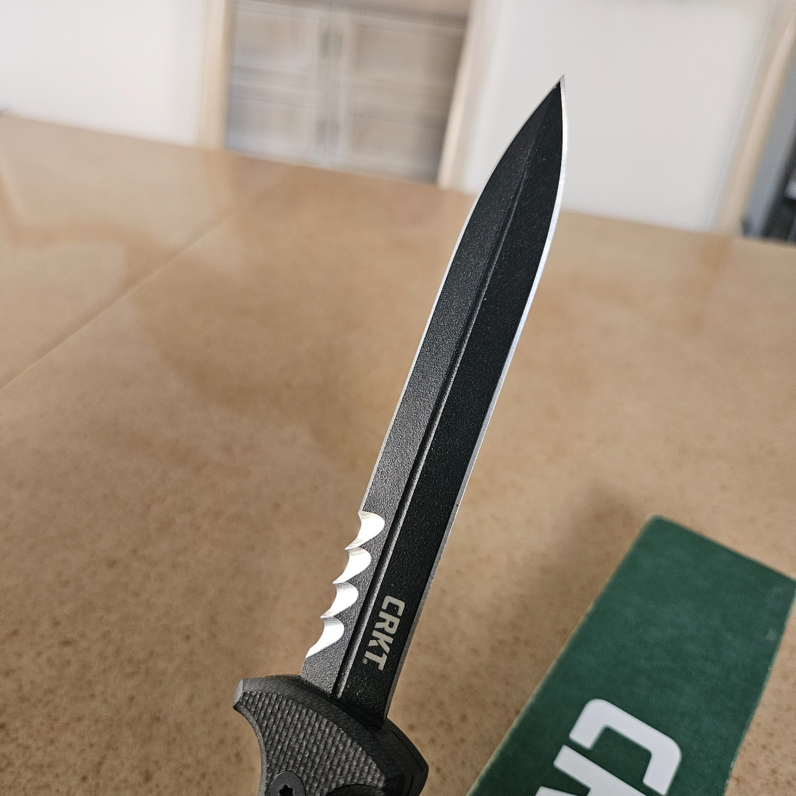CRKT 2080 Sangrador Fixed Blade Double Edge Discontinued 5.5″ Blade Dagger Knife