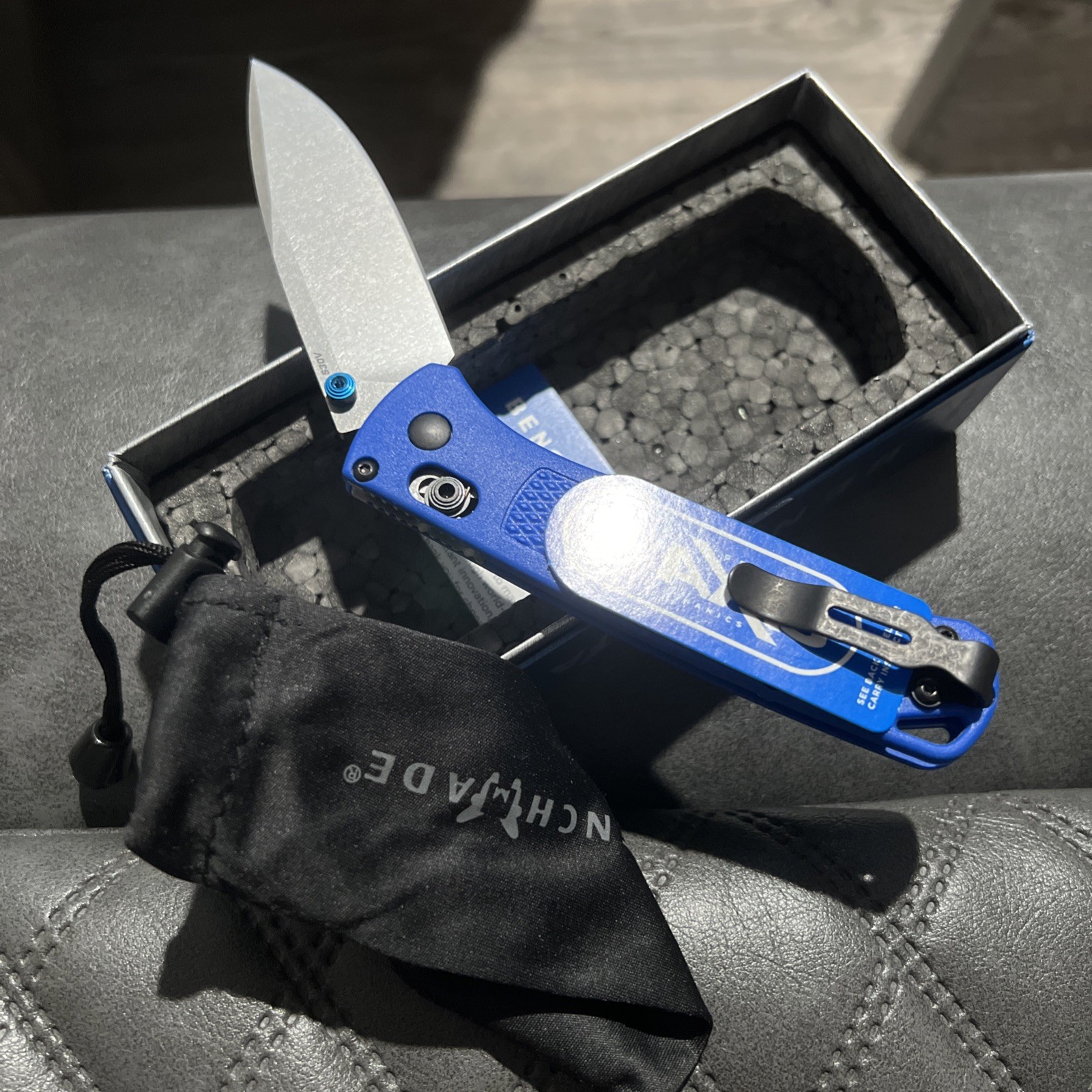 🔥 Benchmade Bugout 535 Folding Knife CPM-S30V Blue New . MANY FREE EXTRAS