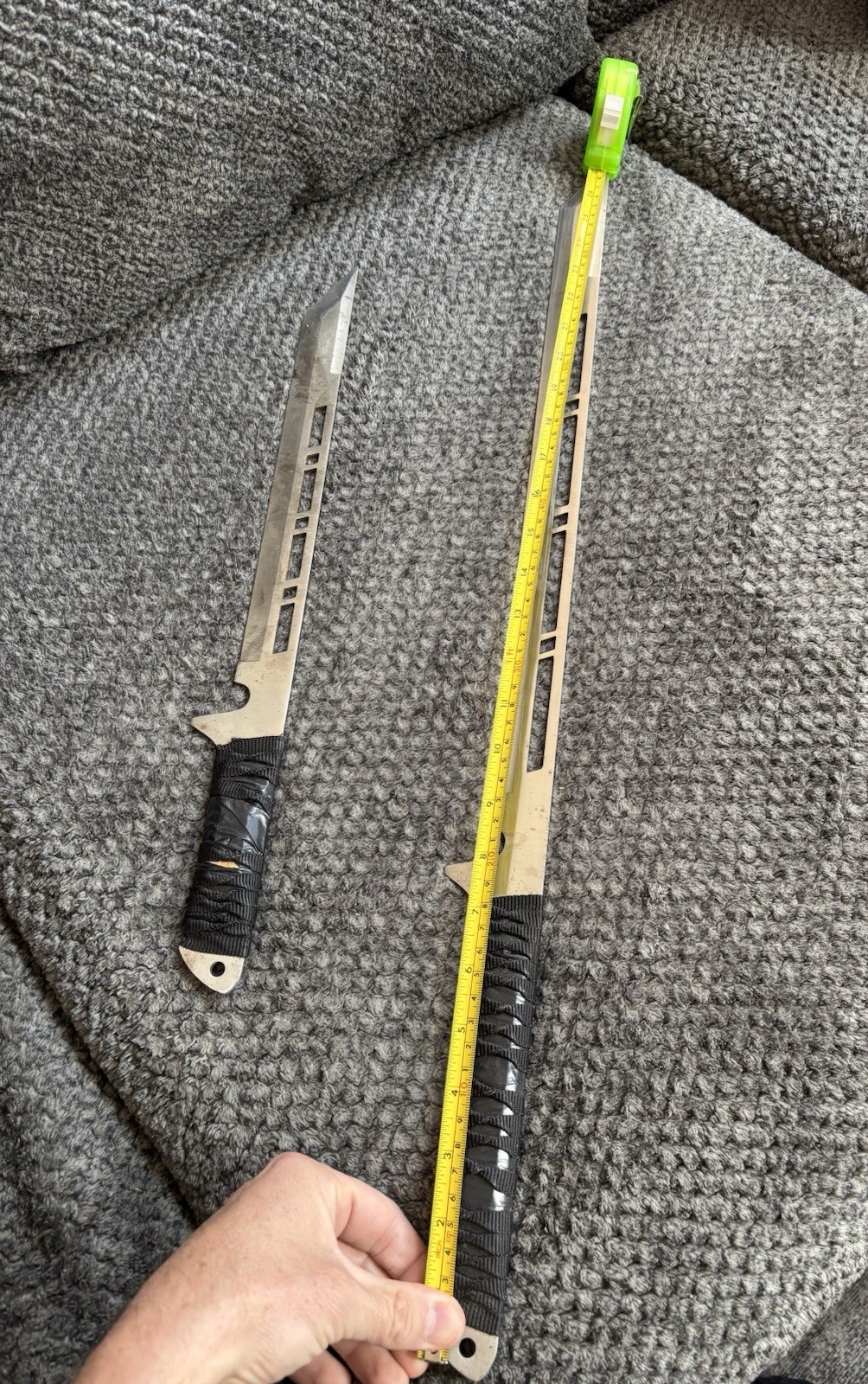 27.5 & 18 Inch Knives Stainless Steel Blade Ninja Double Handed